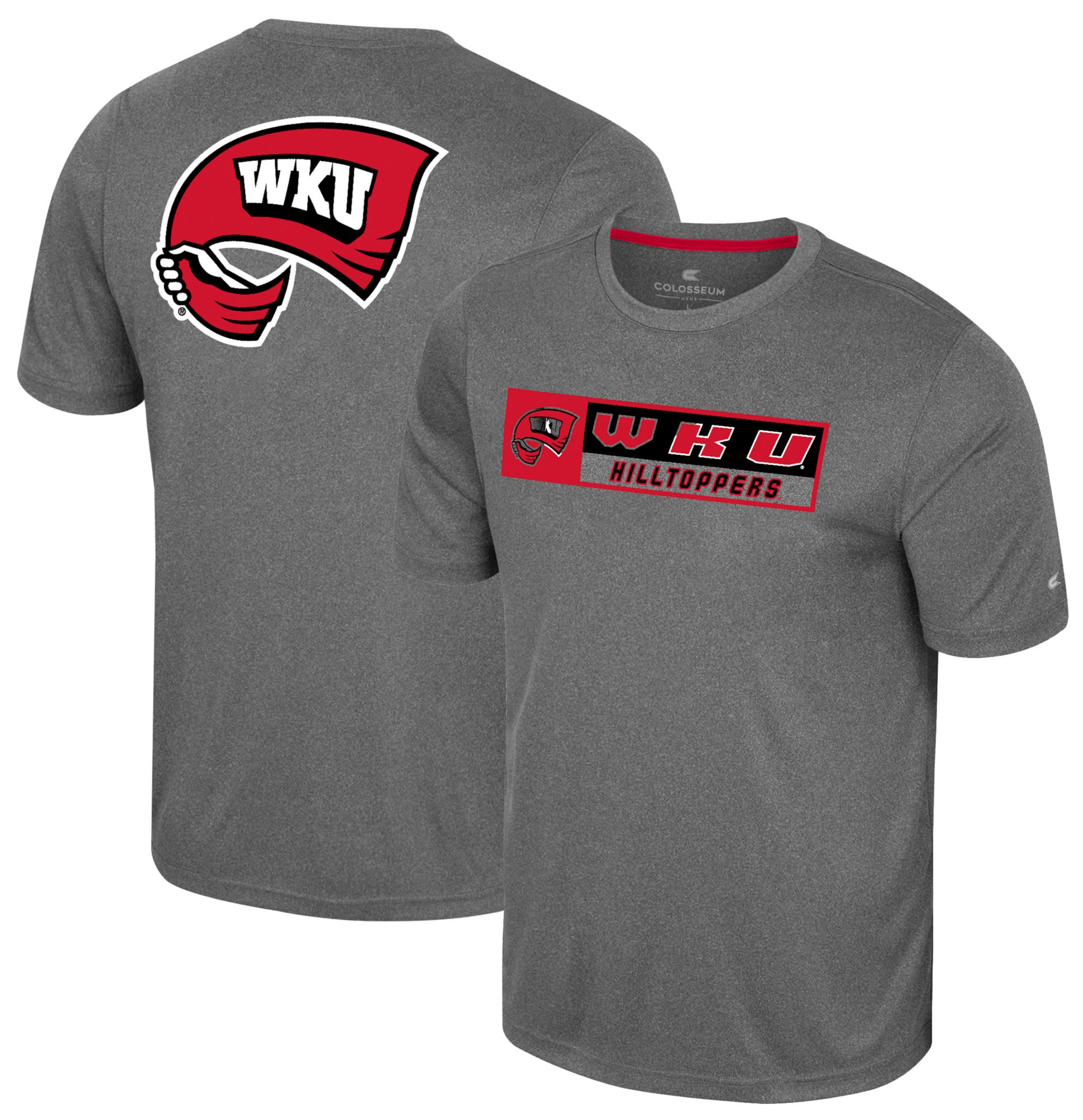 Colosseum Men's Western Kentucky Hilltoppers Heather Charcoal Twin T-Shirt product image
