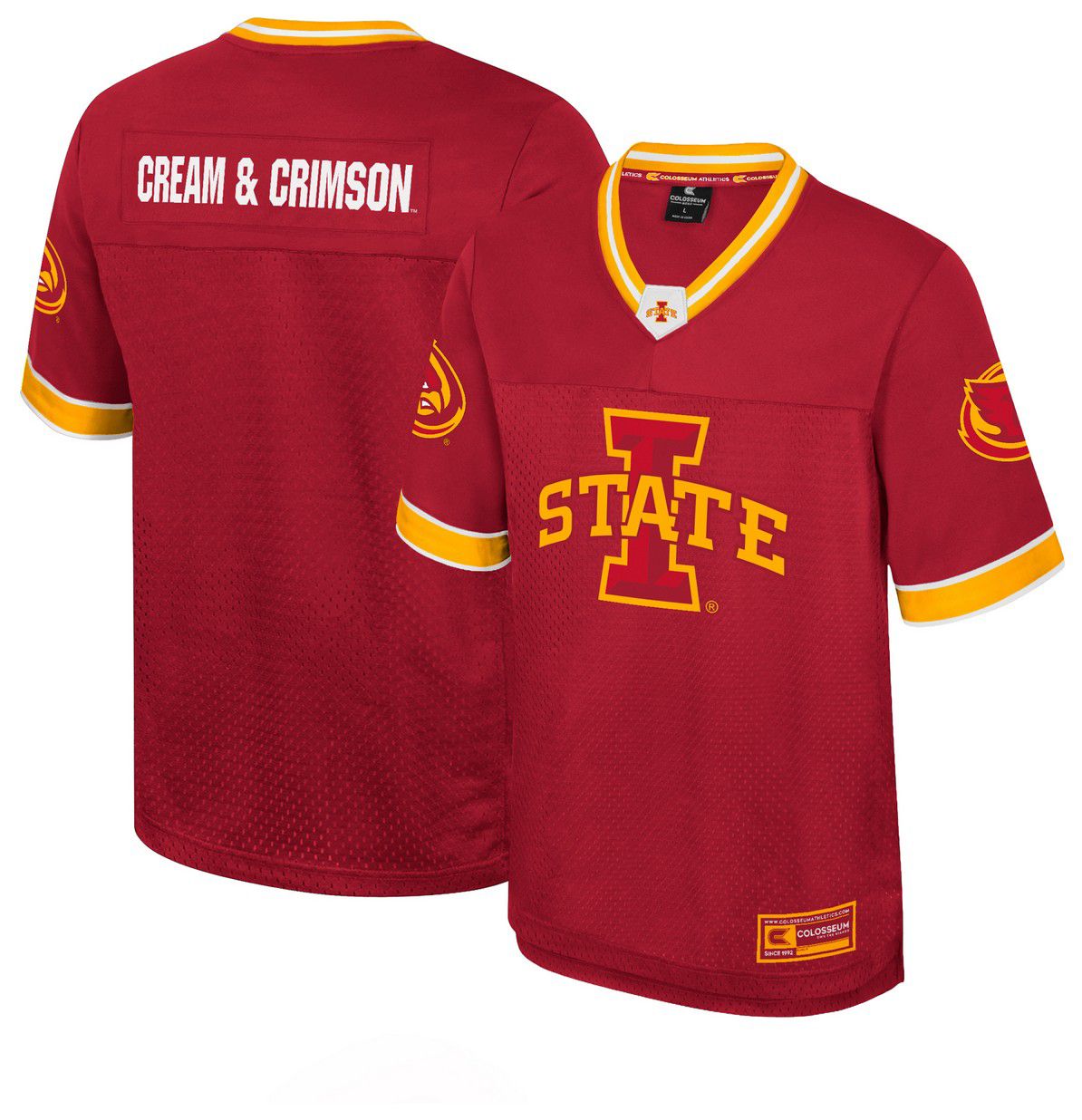 Colosseum Men's Iowa State Cyclones Cardinal Hits Football Jersey product image