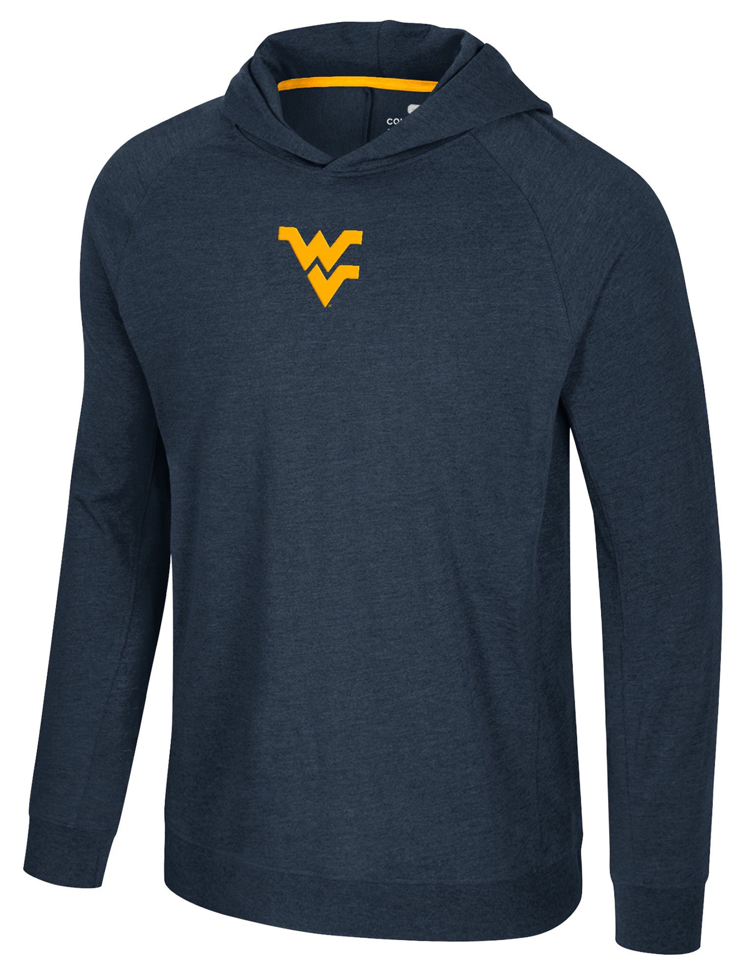 Colosseum Men's West Virginia Mountaineers Navy Long Sleeve Hoodie T-Shirt product image