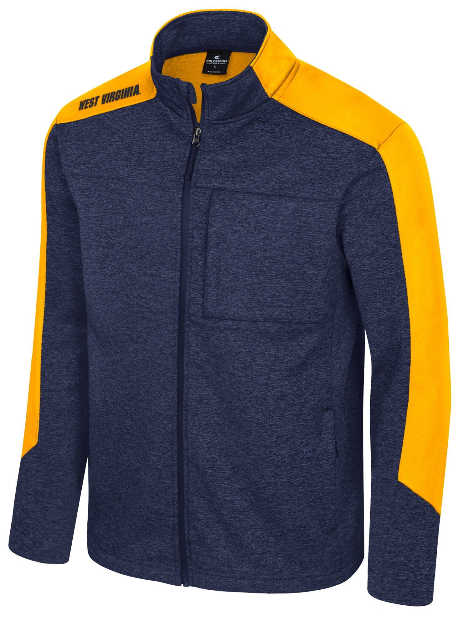 Colosseum Men's West Virginia Mountaineers Navy Full-Zip New Dad Jacket product image