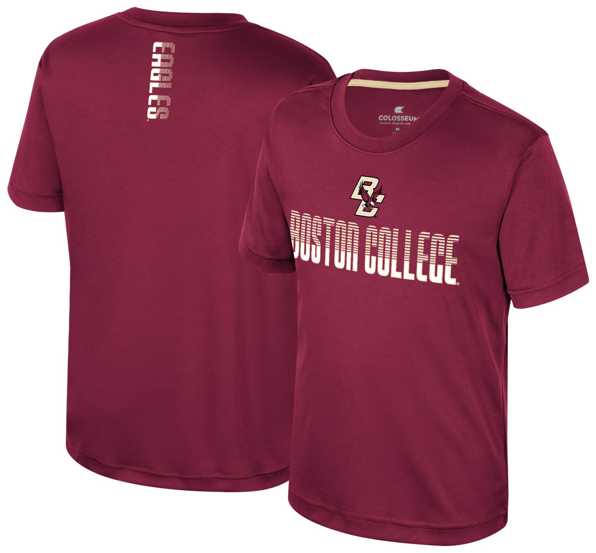 Colosseum Youth Boston College Eagles Garnet Simon Poly Short Sleeve T-Shirt product image