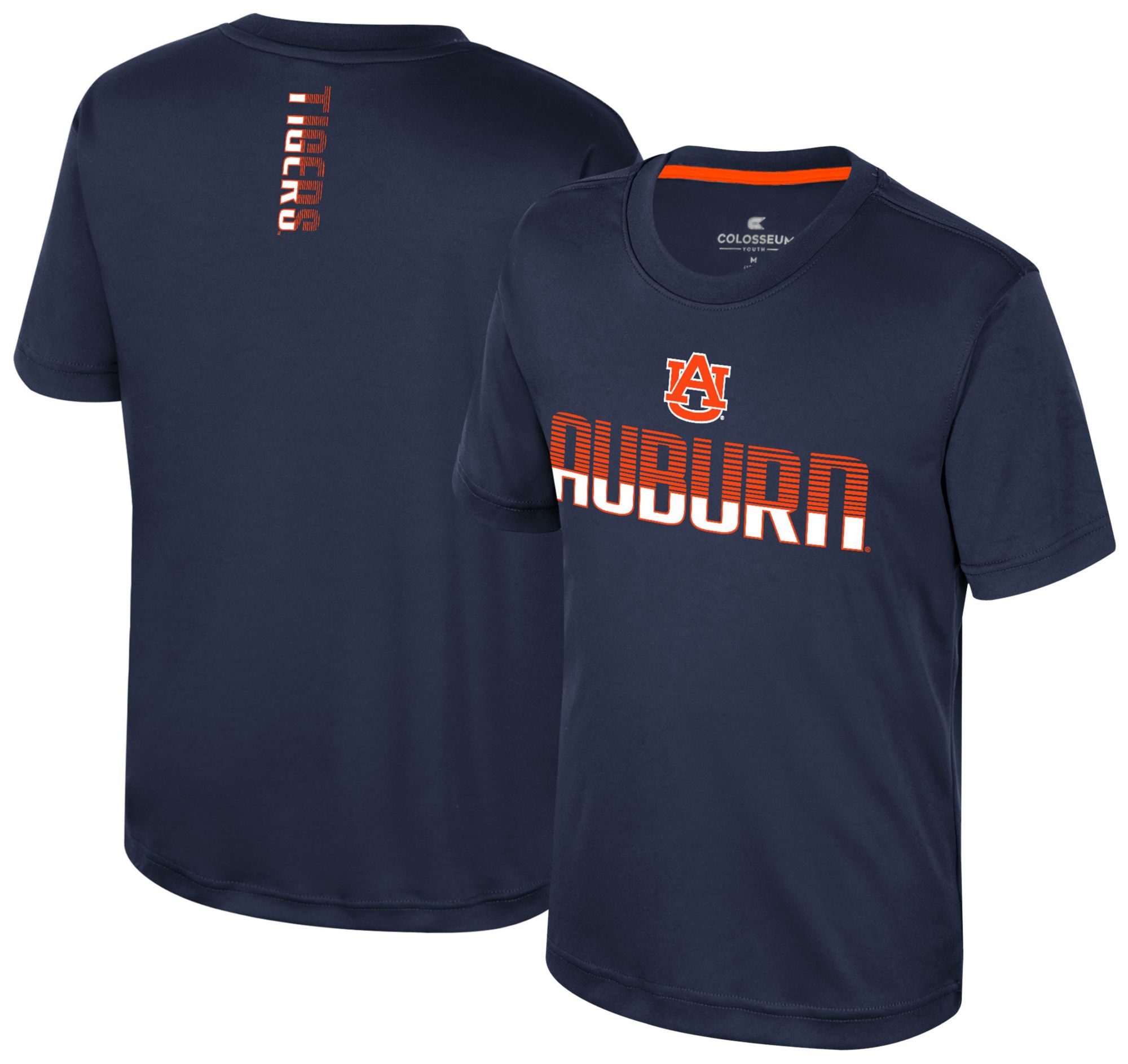 Colosseum Youth Auburn Tigers Navy Simon Poly Short Sleeve T-Shirt product image