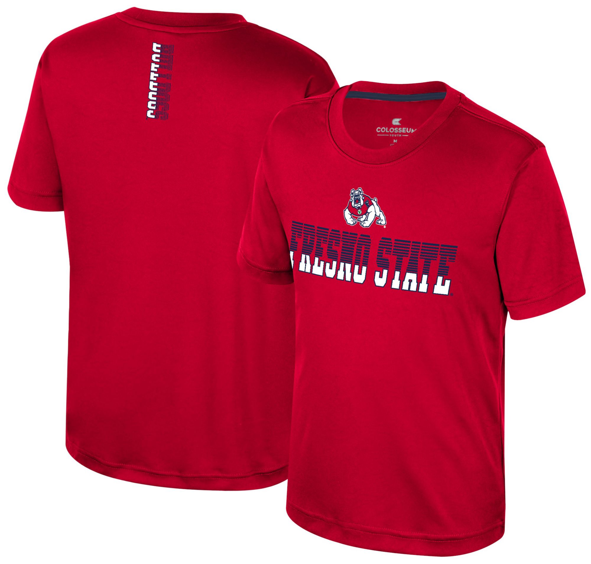 Colosseum Youth Fresno State Bulldogs Red Simon Poly Short Sleeve T-Shirt product image