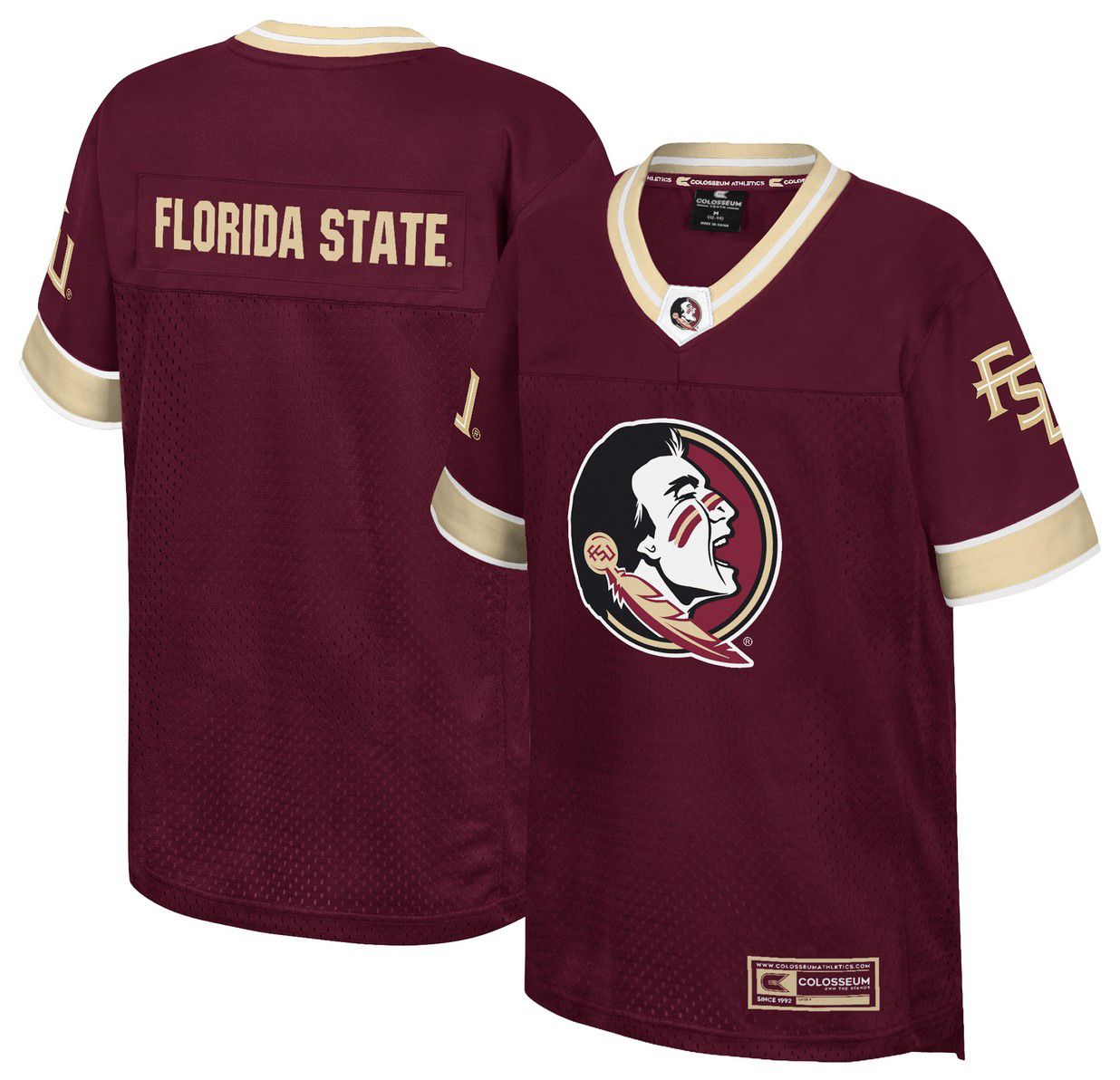 Colosseum Youth Florida State Seminoles Garnet Football Jersey product image