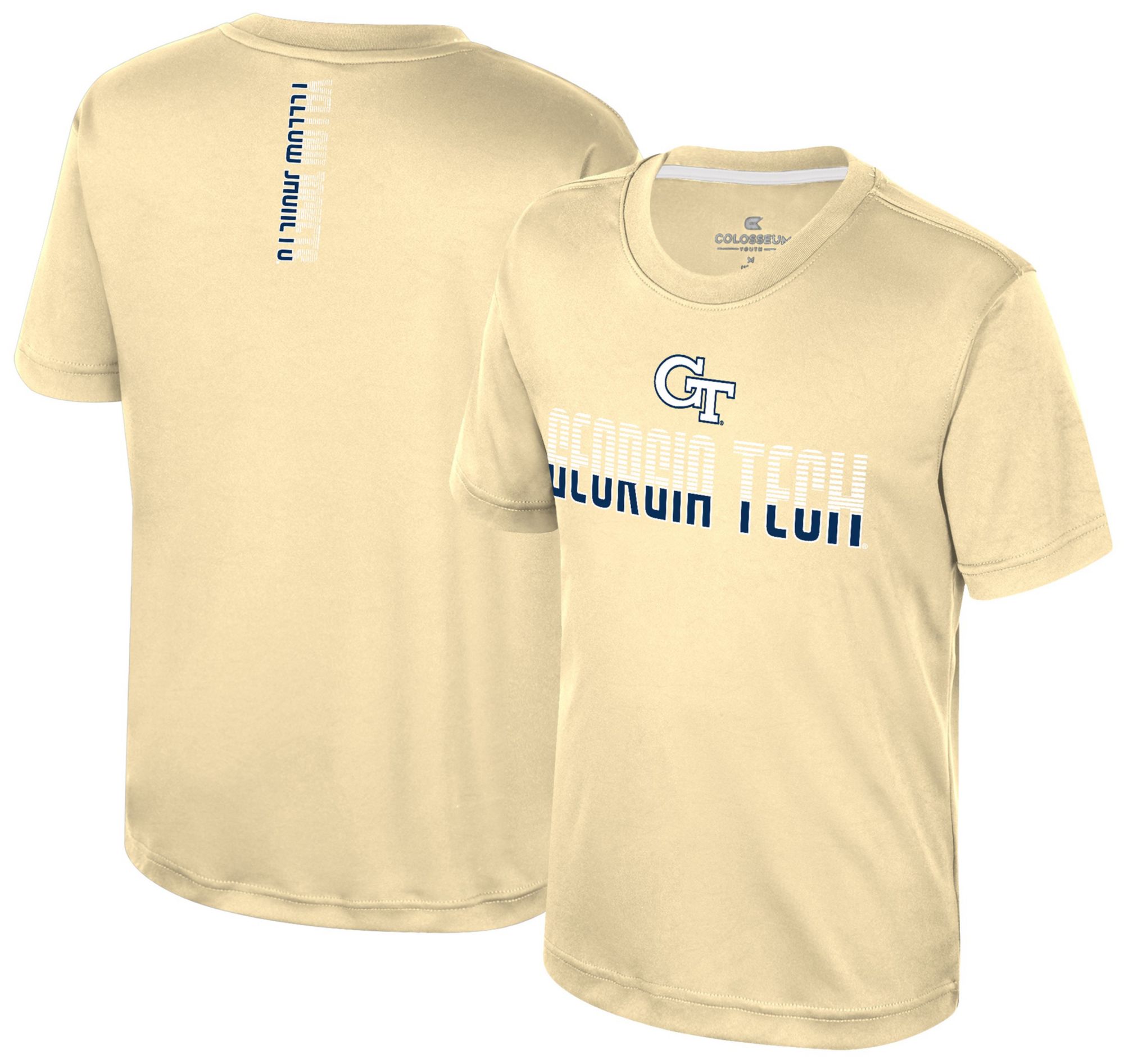 Colosseum Youth Georgia Tech Yellow Jackets Vegas Gold Simon Poly Short Sleeve T-Shirt product image