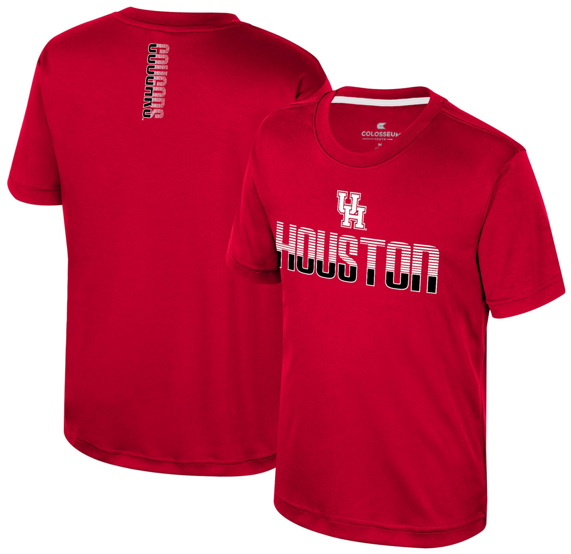 Colosseum Youth Houston Cougars Red Simon Poly Short Sleeve T-Shirt product image