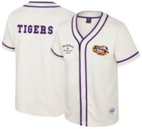 Colosseum Youth LSU Tigers Cream Hunter Seeker Baseball Jersey