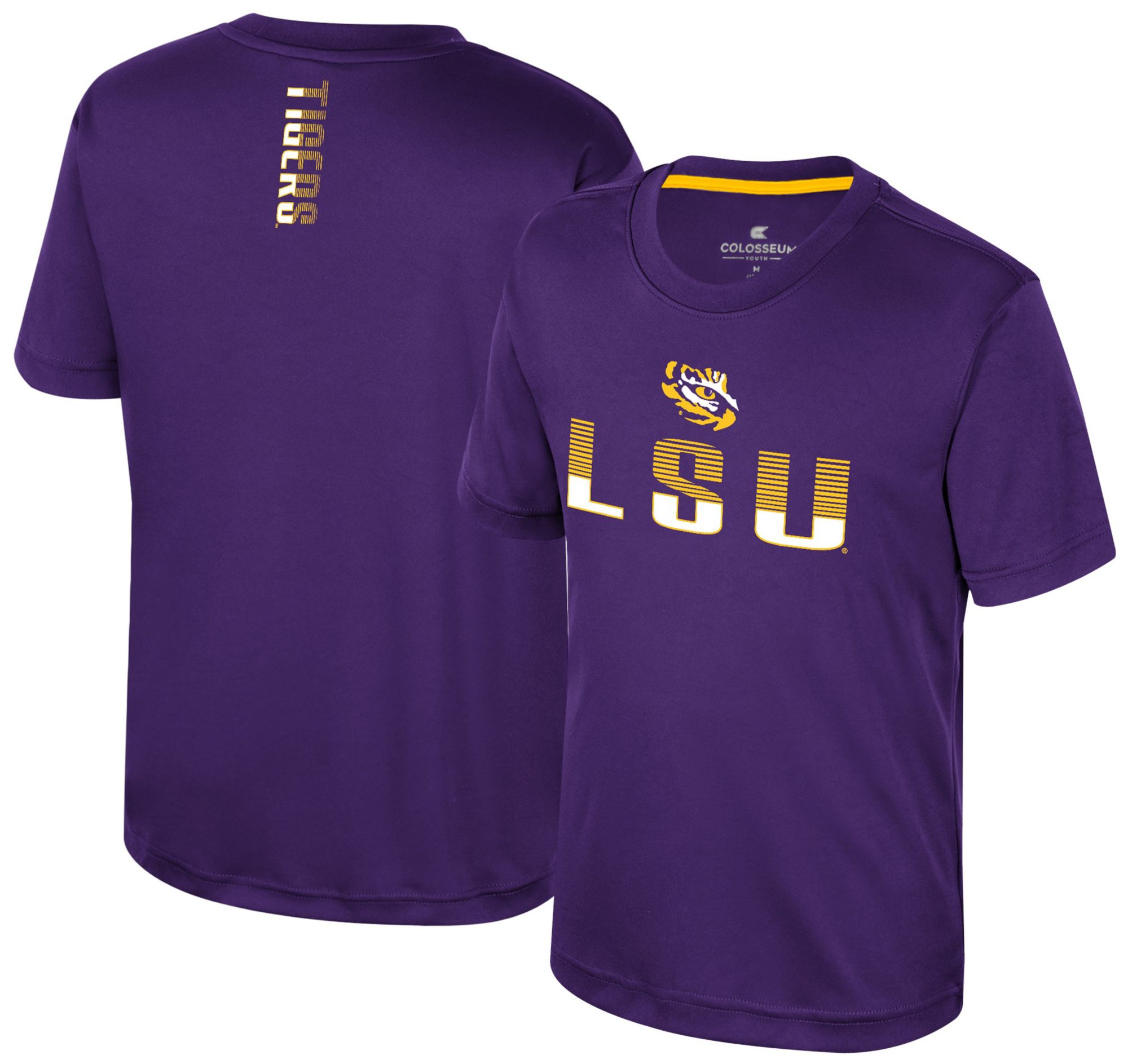 Colosseum Youth LSU Tigers Purple Simon Poly Short Sleeve T-Shirt product image