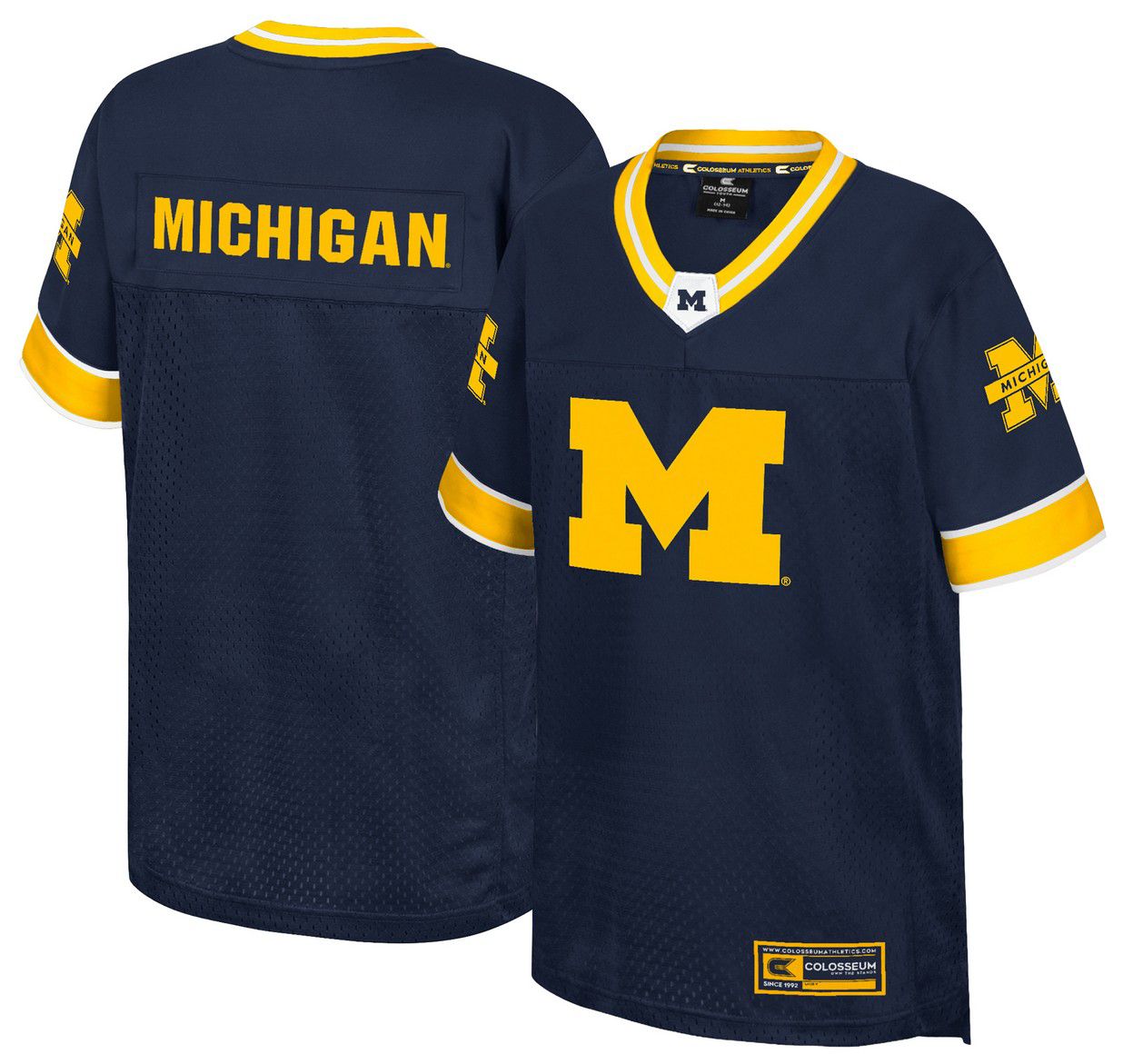 Colosseum Youth Michigan Wolverines Navy Football Jersey product image