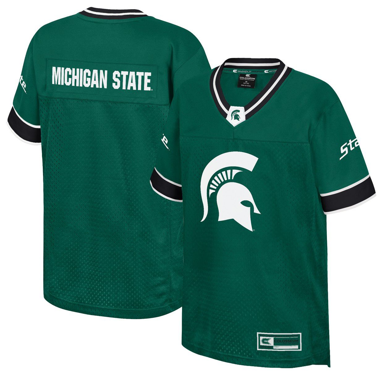 Colosseum Youth Michigan State Spartans Green Football Jersey product image