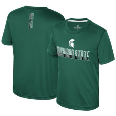 sorry, Colosseum Youth Michigan State Spartans Green Simon Poly Short Sleeve T-Shirt is currently out of stock