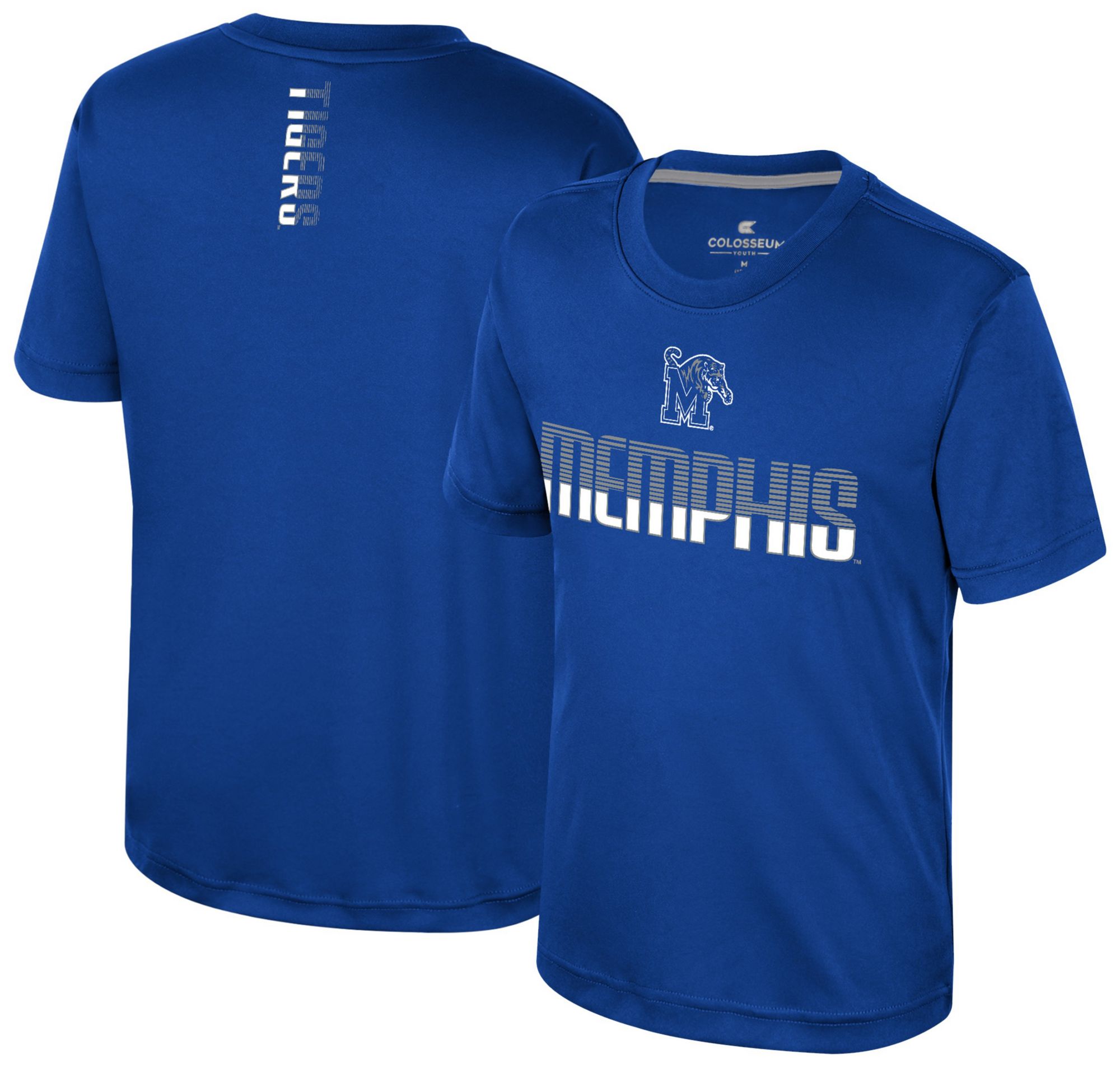 Colosseum Youth Memphis Tigers Royal Simon Poly Short Sleeve T-Shirt product image