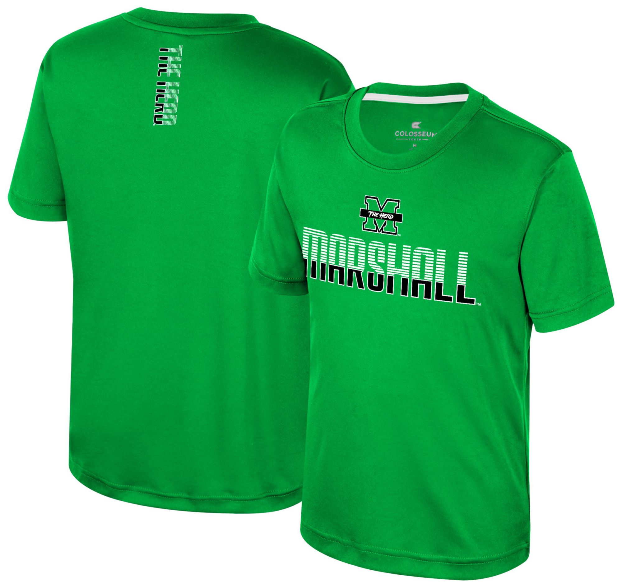Colosseum Youth Marshall Thundering Herd Kelly Green Simon Poly Short Sleeve T-Shirt product image