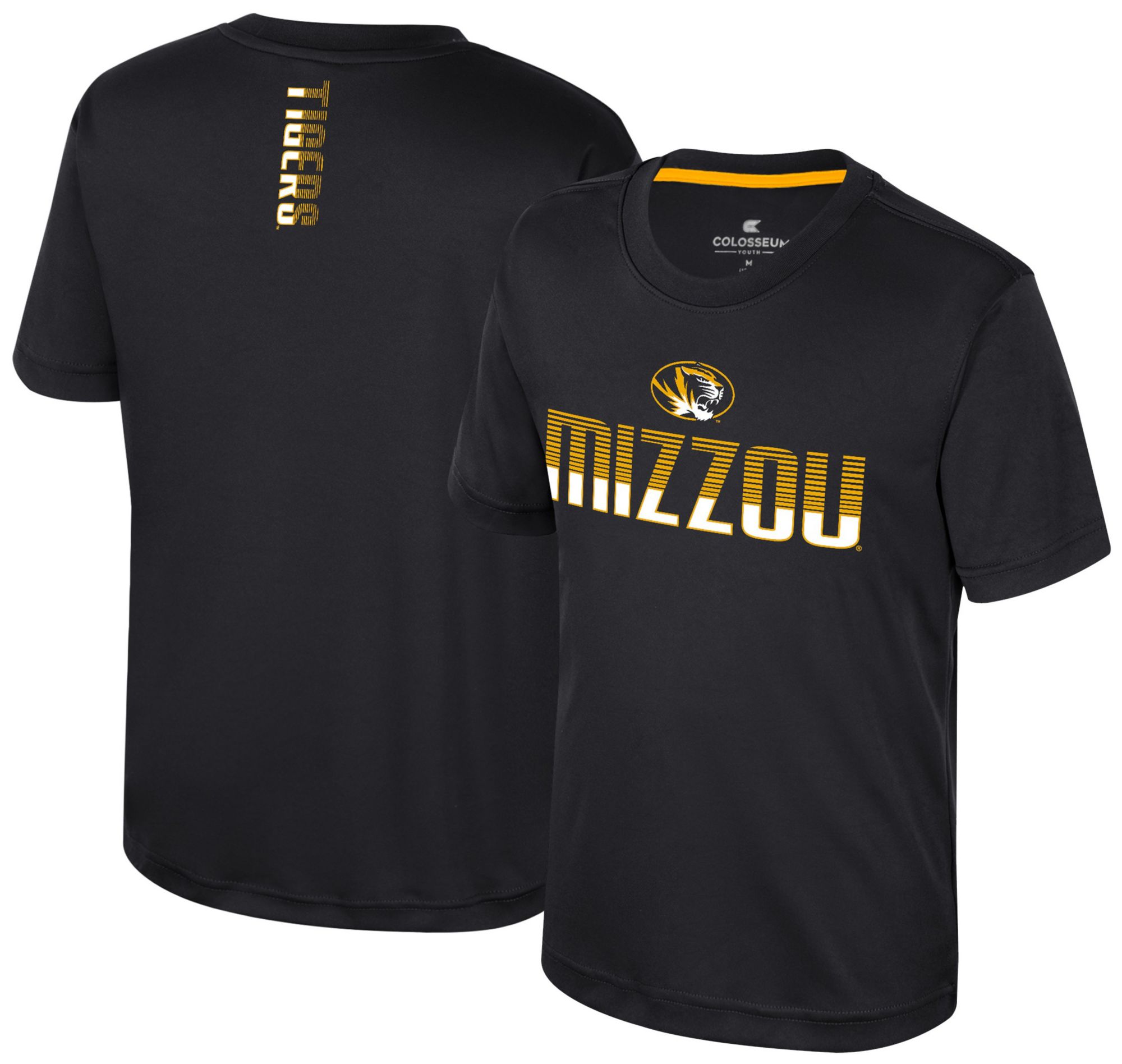Colosseum Youth Missouri Tigers Black Simon Poly Short Sleeve T-Shirt product image