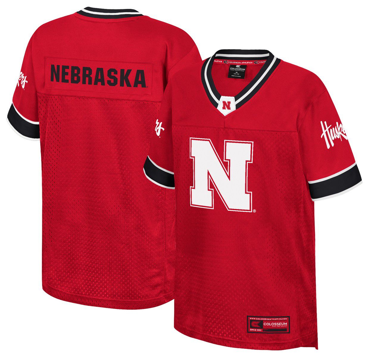 Colosseum Youth Nebraska Cornhuskers Red Football Jersey product image