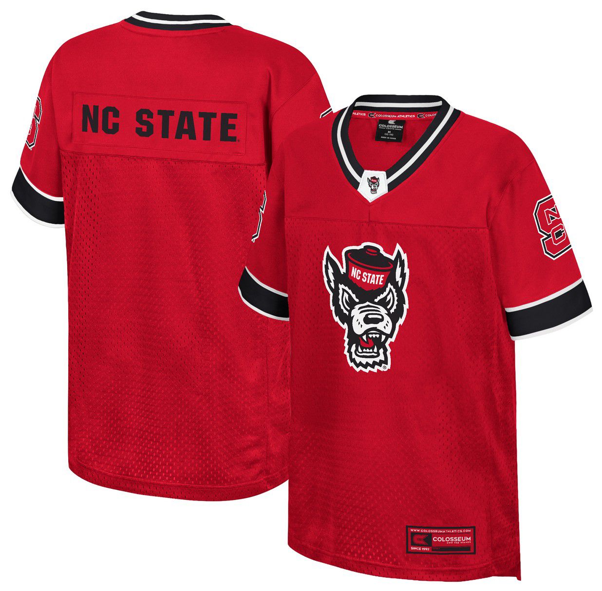 Colosseum Youth NC State Wolfpack Red Football Jersey product image