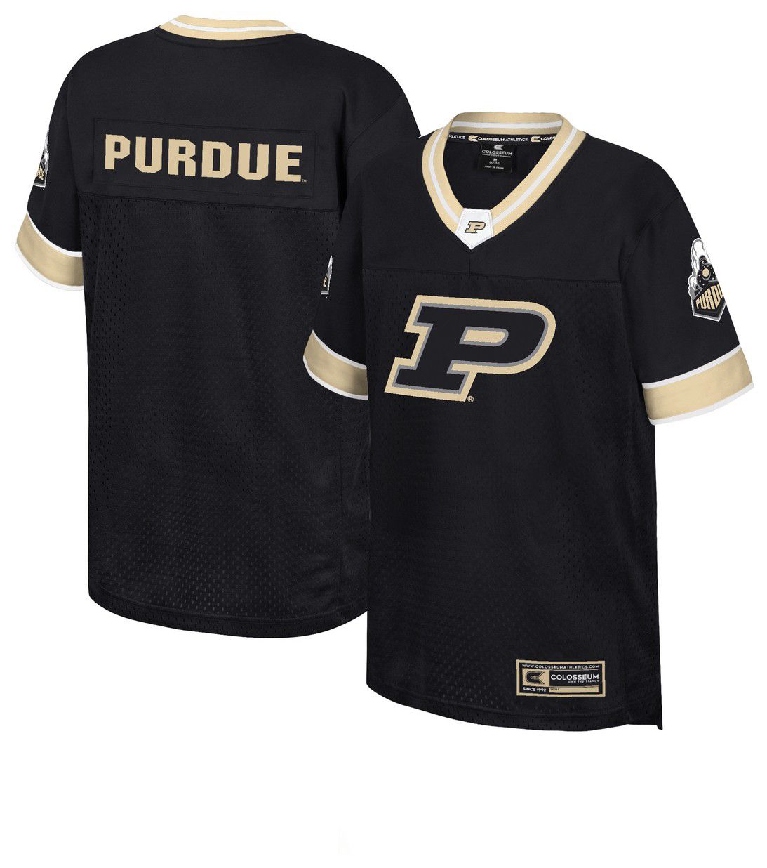 Colosseum Youth Purdue Boilermakers Black Football Jersey product image