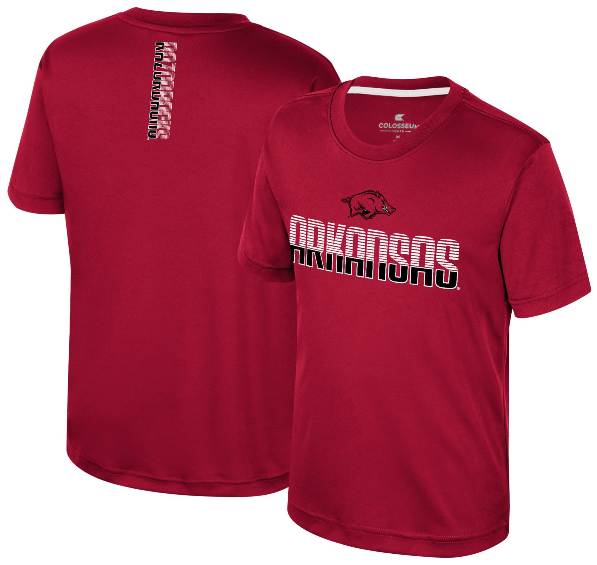 Colosseum Youth Arkansas Razorbacks Cardinal Simon Poly Short Sleeve T-Shirt product image
