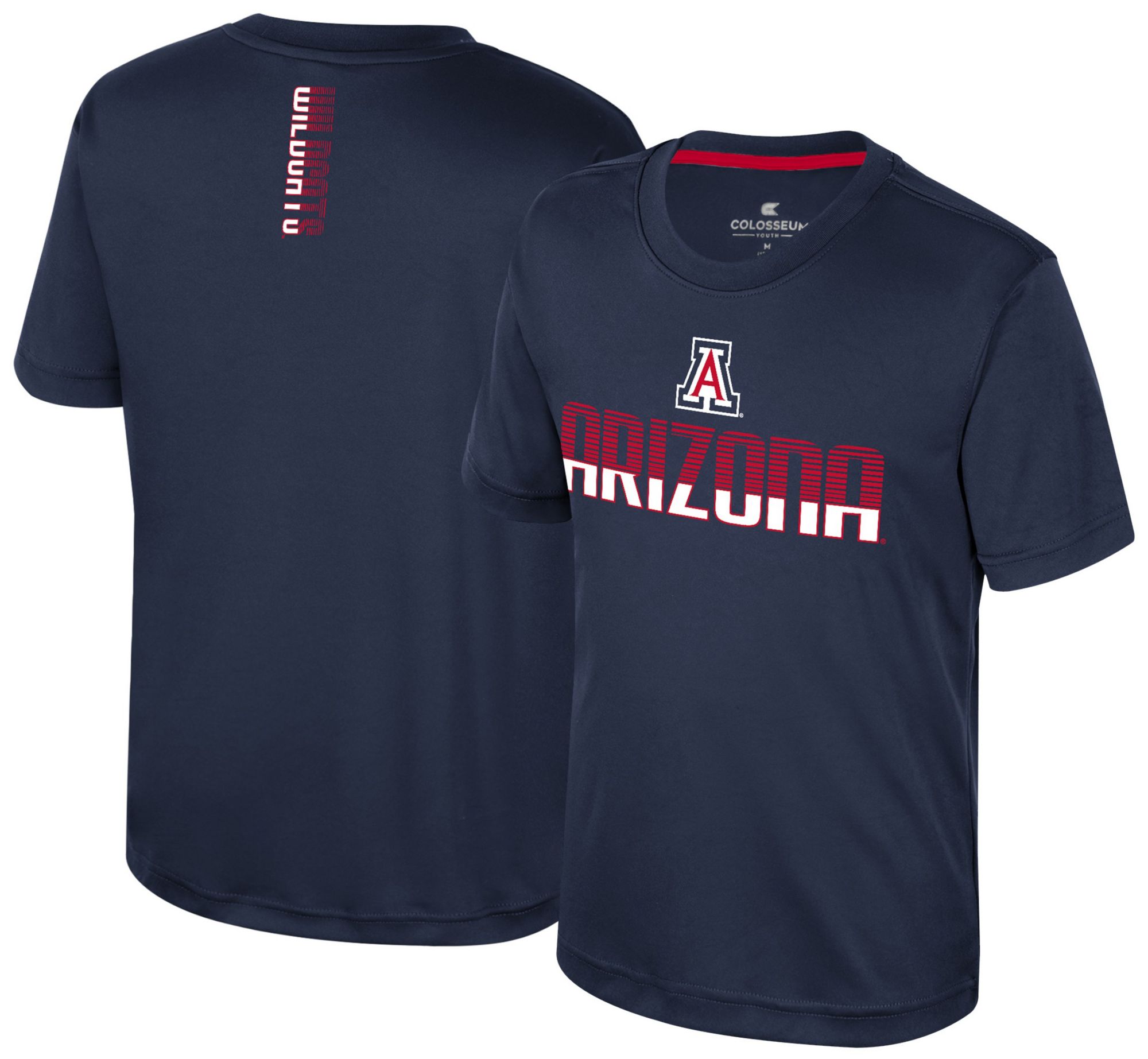 Colosseum Youth Arizona Wildcats Navy Simon Poly Short Sleeve T-Shirt product image