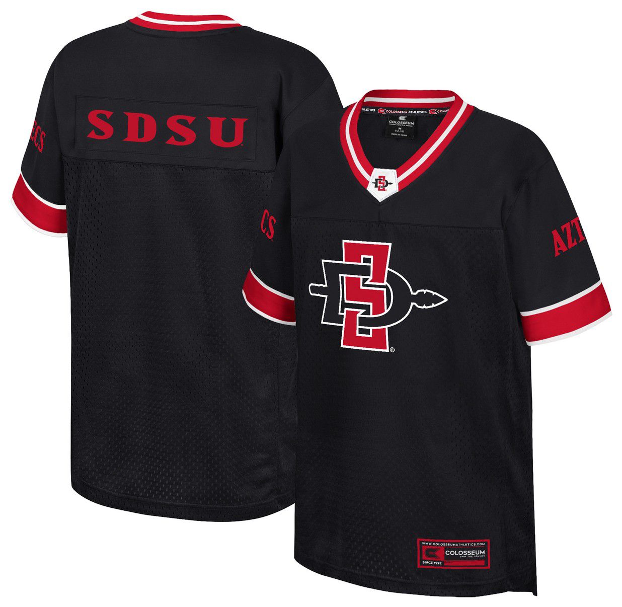 Colosseum Youth San Diego State Aztecs Black Football Jersey product image