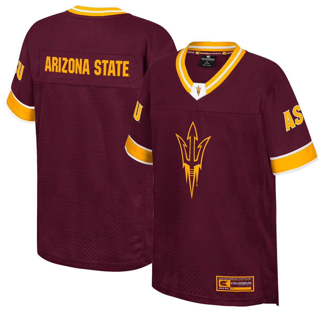 Colosseum Youth Arizona State Sun Devils Maroon Football Jersey product image