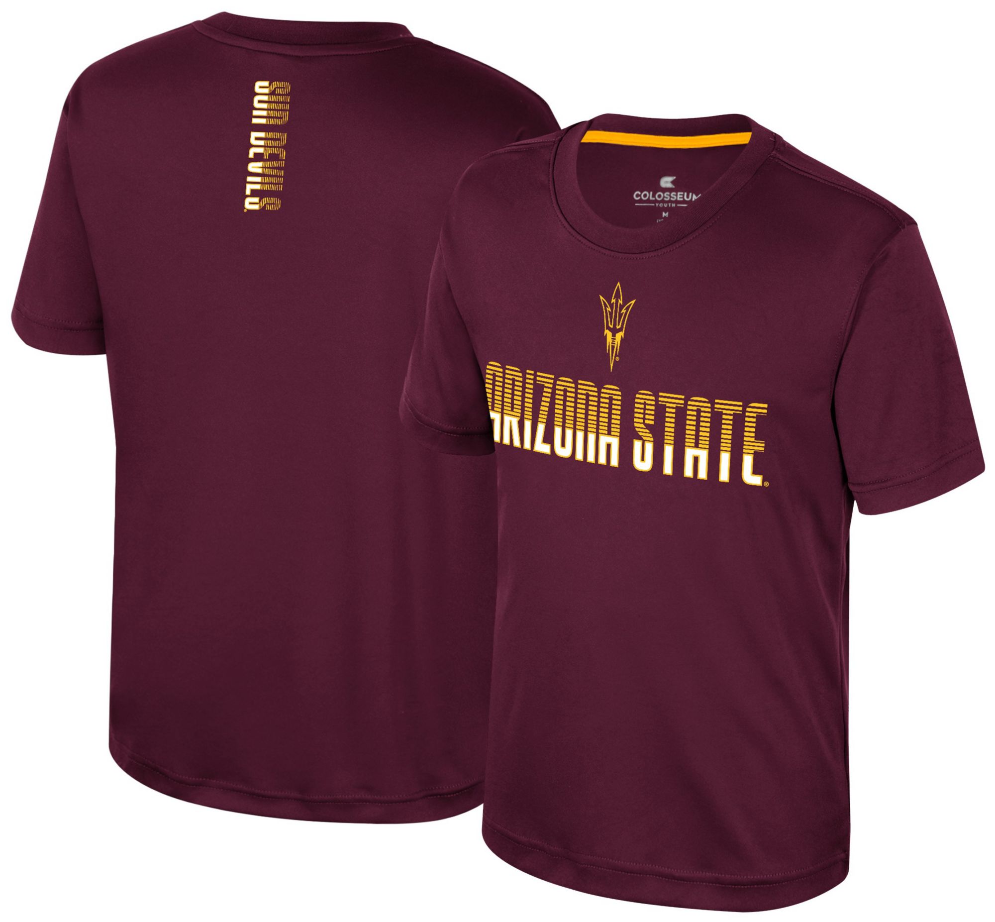 Colosseum Youth Arizona State Sun Devils Maroon Simon Poly Short Sleeve T-Shirt product image