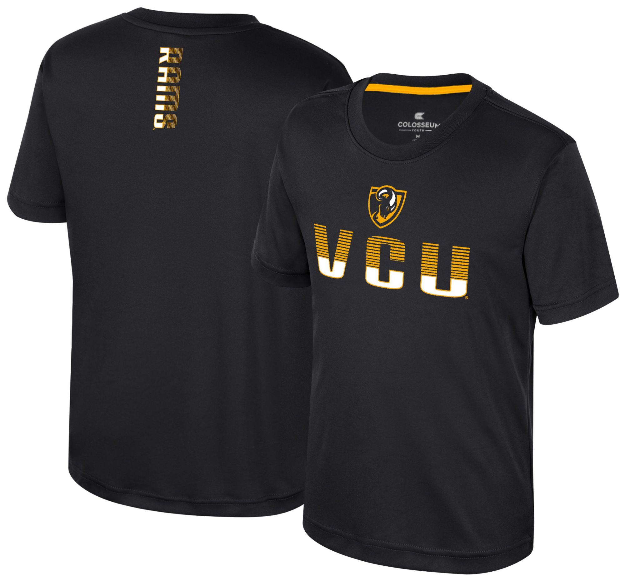 Colosseum Youth VCU Rams Black Simon Poly Short Sleeve T-Shirt product image
