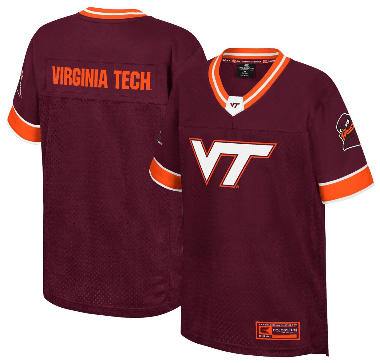 Colosseum Youth Virginia Tech Hokies Maroon Football Jersey product image
