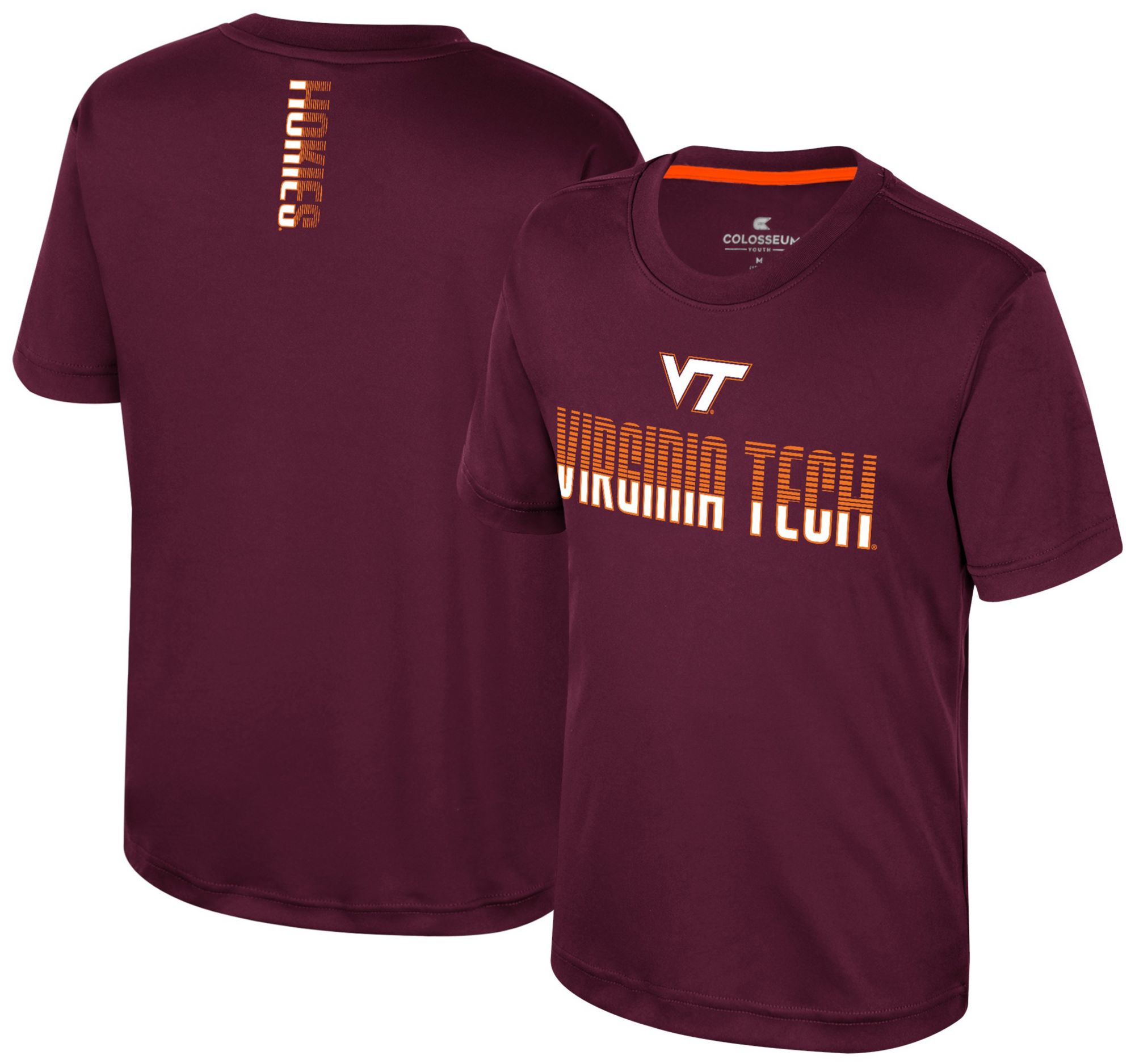 Colosseum Youth Virginia Tech Hokies Maroon Simon Poly Short Sleeve T-Shirt product image