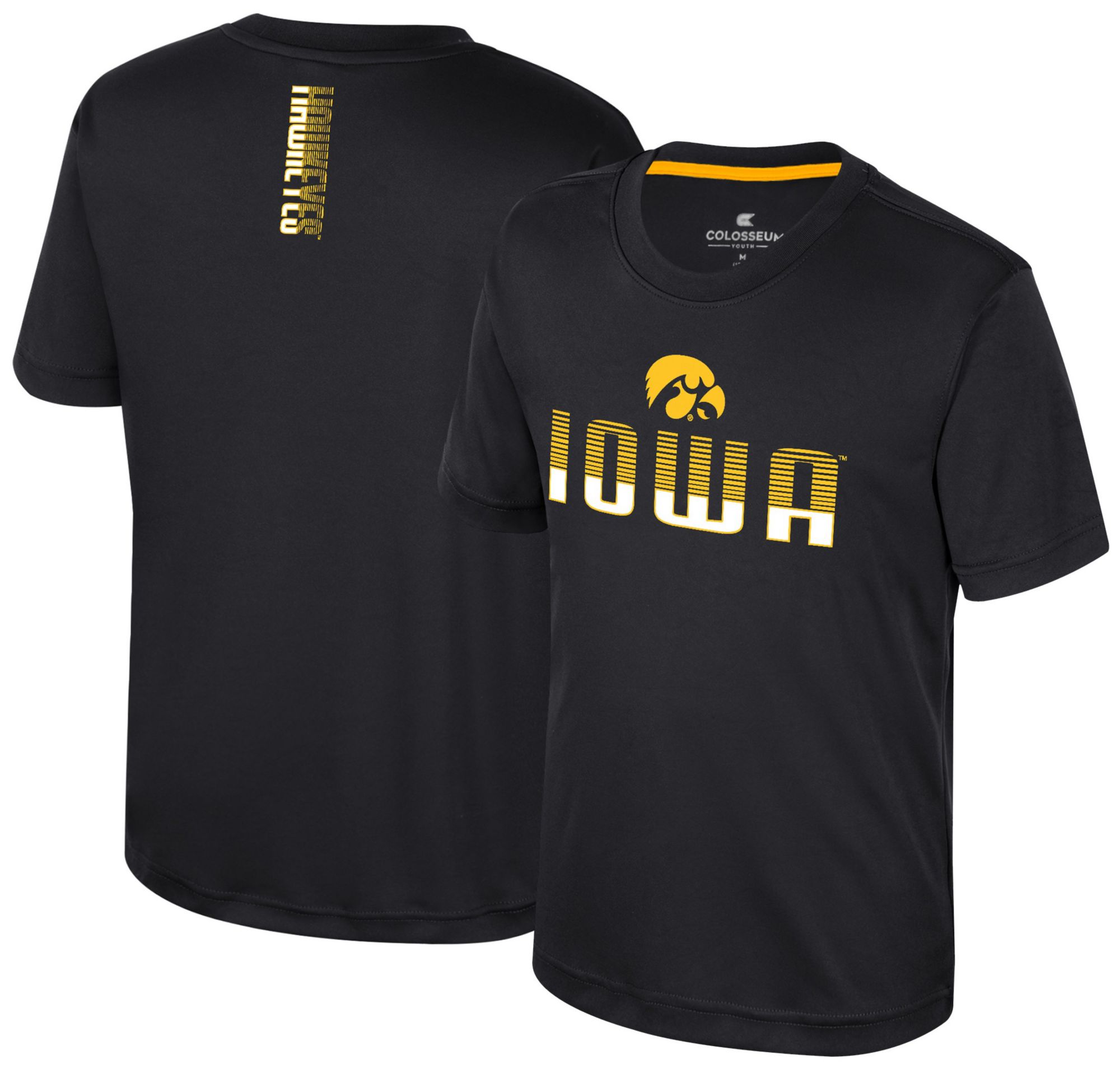 Colosseum Youth Iowa Hawkeyes Black Simon Poly Short Sleeve T-Shirt product image