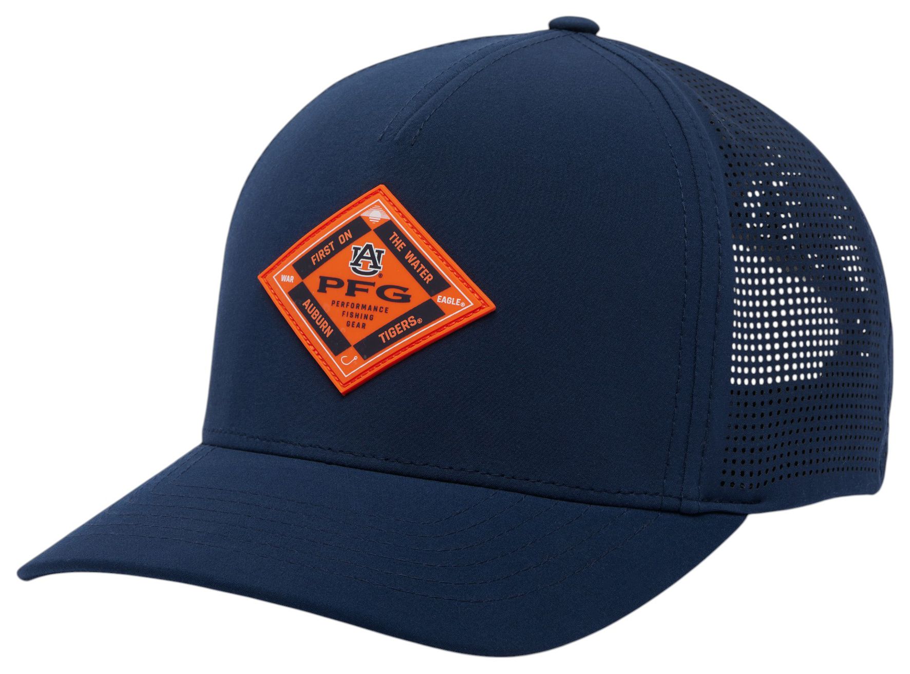 Columbia Adult Auburn Tigers Collegiate Navy Adjustable Elite 3D Stretch Snap Hat product image