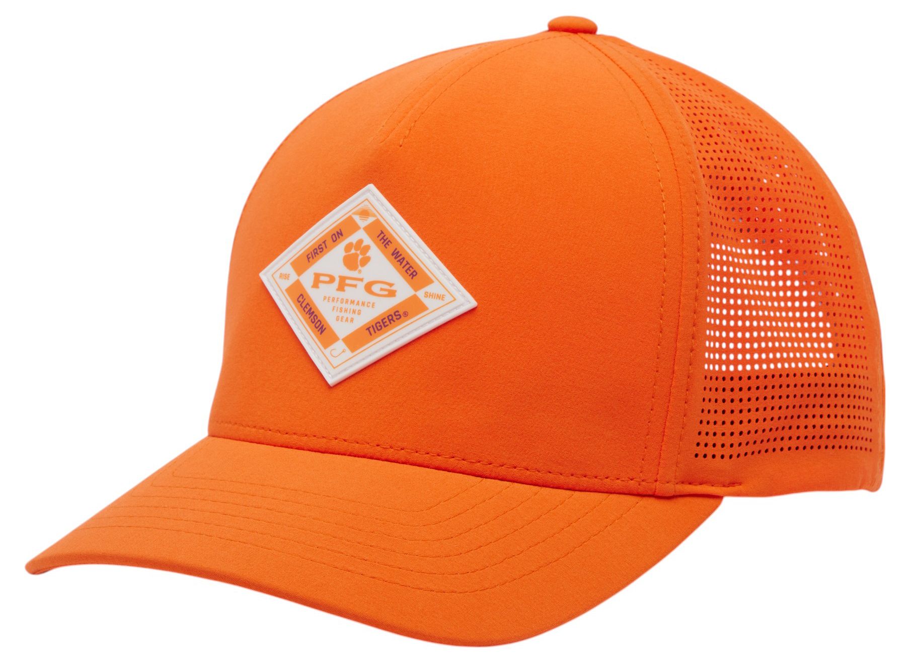Columbia Adult Clemson Tigers Spark Orange Adjustable Elite 3D Stretch Snap Hat product image