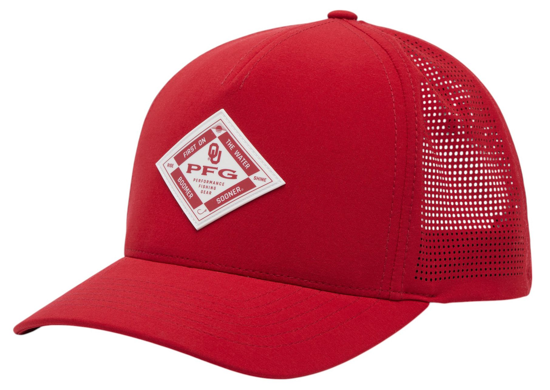 Columbia Adult Oklahoma Sooners Red Velvet Adjustable Elite 3D Stretch Snap Hat product image