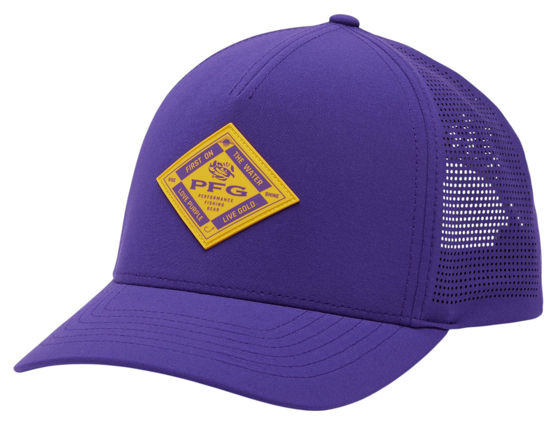 Columbia Adult LSU Tigers Vivid Purple Adjustable Elite 3D Stretch Snap Hat product image