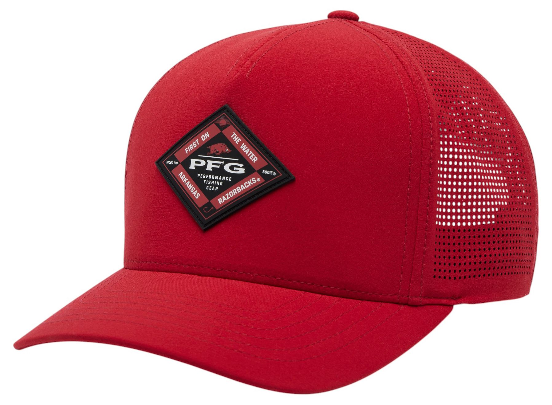 Columbia Adult Arkansas Razorbacks Red Velvet Adjustable Elite 3D Stretch Snap Hat product image
