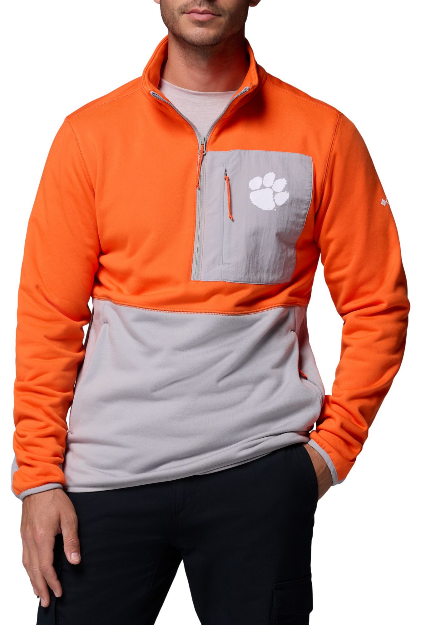 Columbia Men's Clemson Tigers Orange Hike Half-Zip Jacket product image