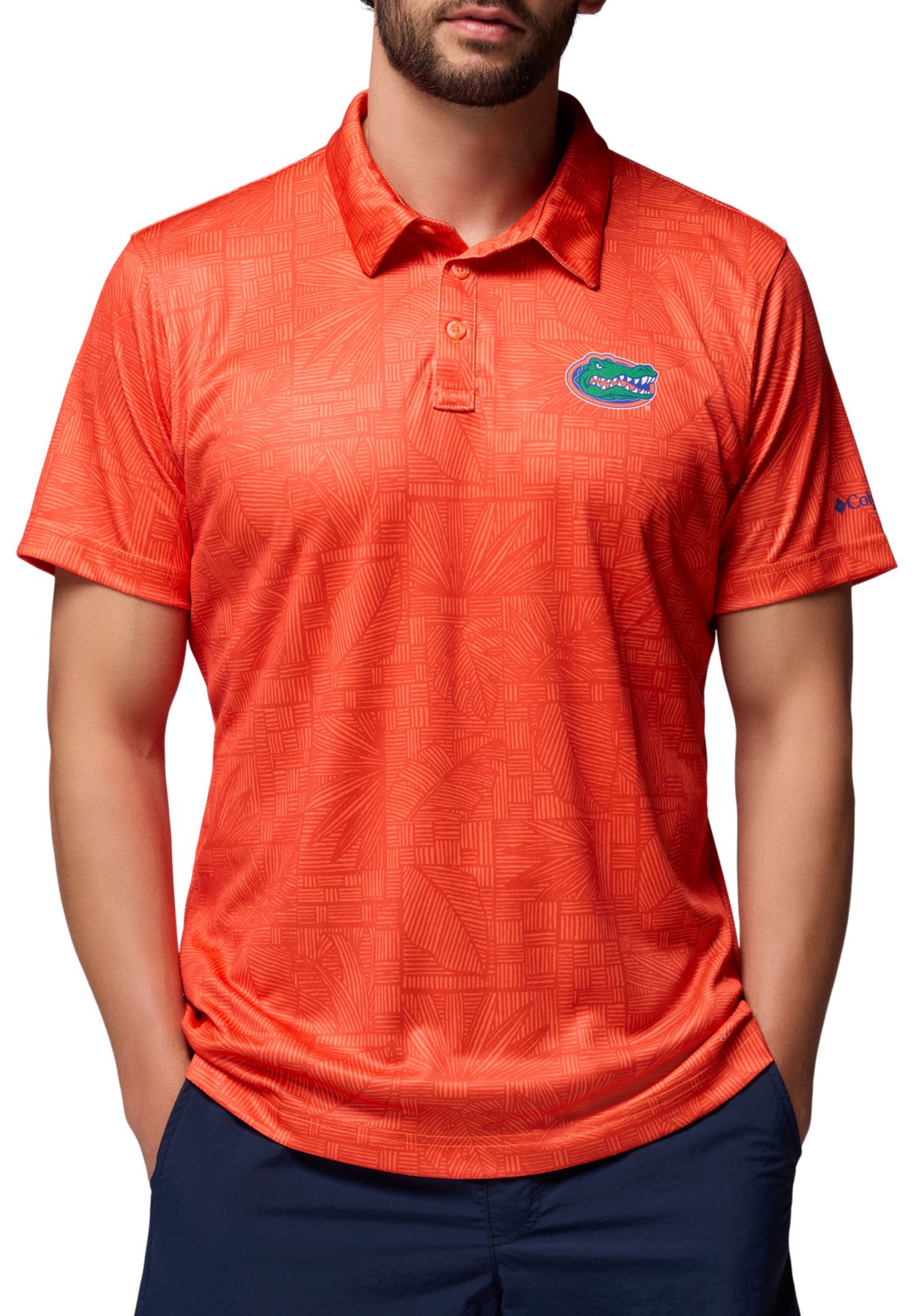 Columbia Men's Florida Gators Spark Orange Super Terminal Tackle Polo product image