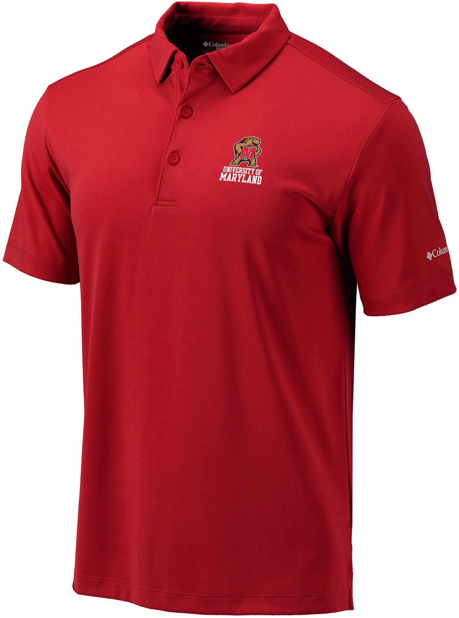 Columbia Men's Maryland Terrapins Intense Red Drive Polo product image