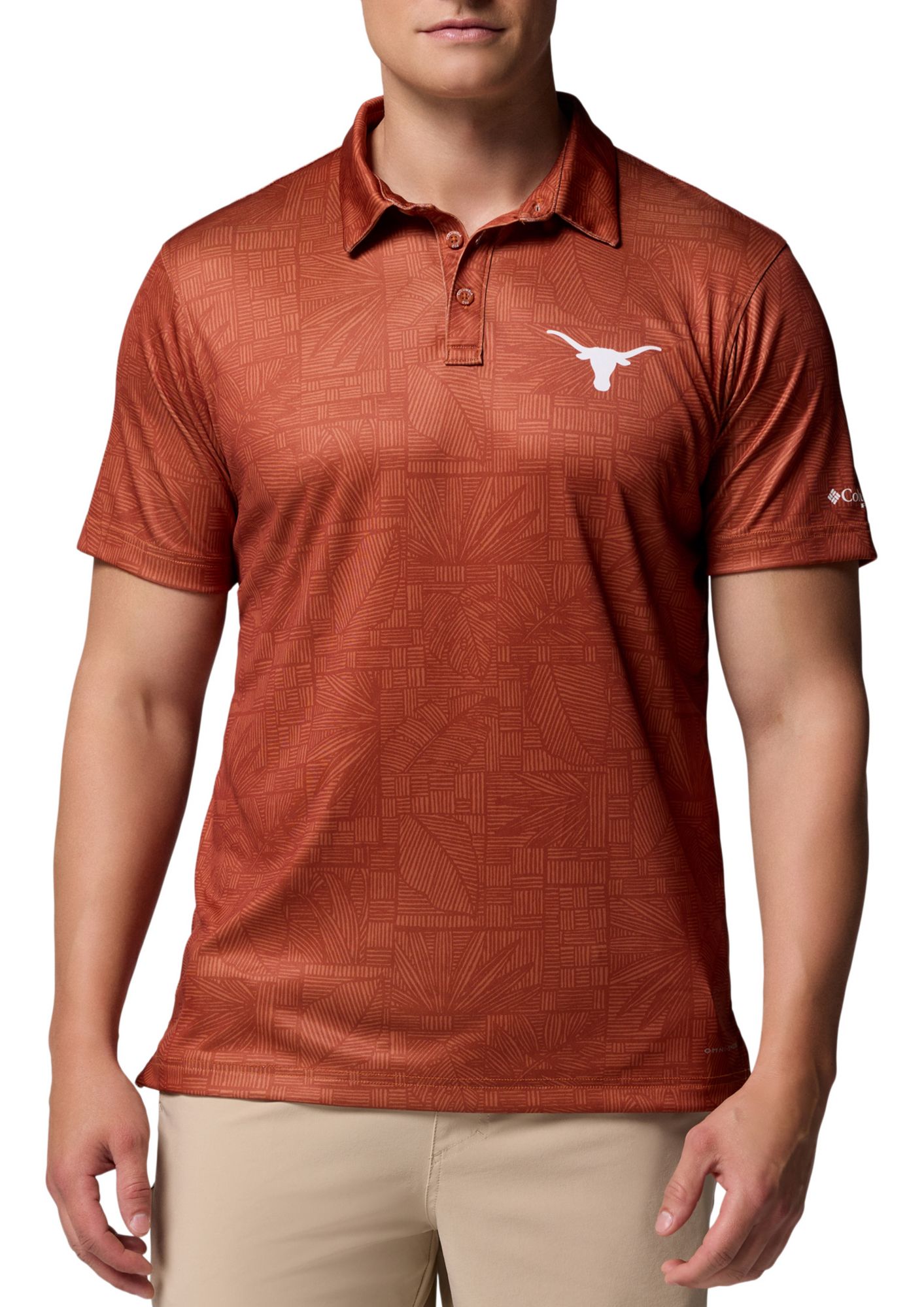 Columbia Men's Texas Longhorns Cedar Super Terminal Tackle Polo product image