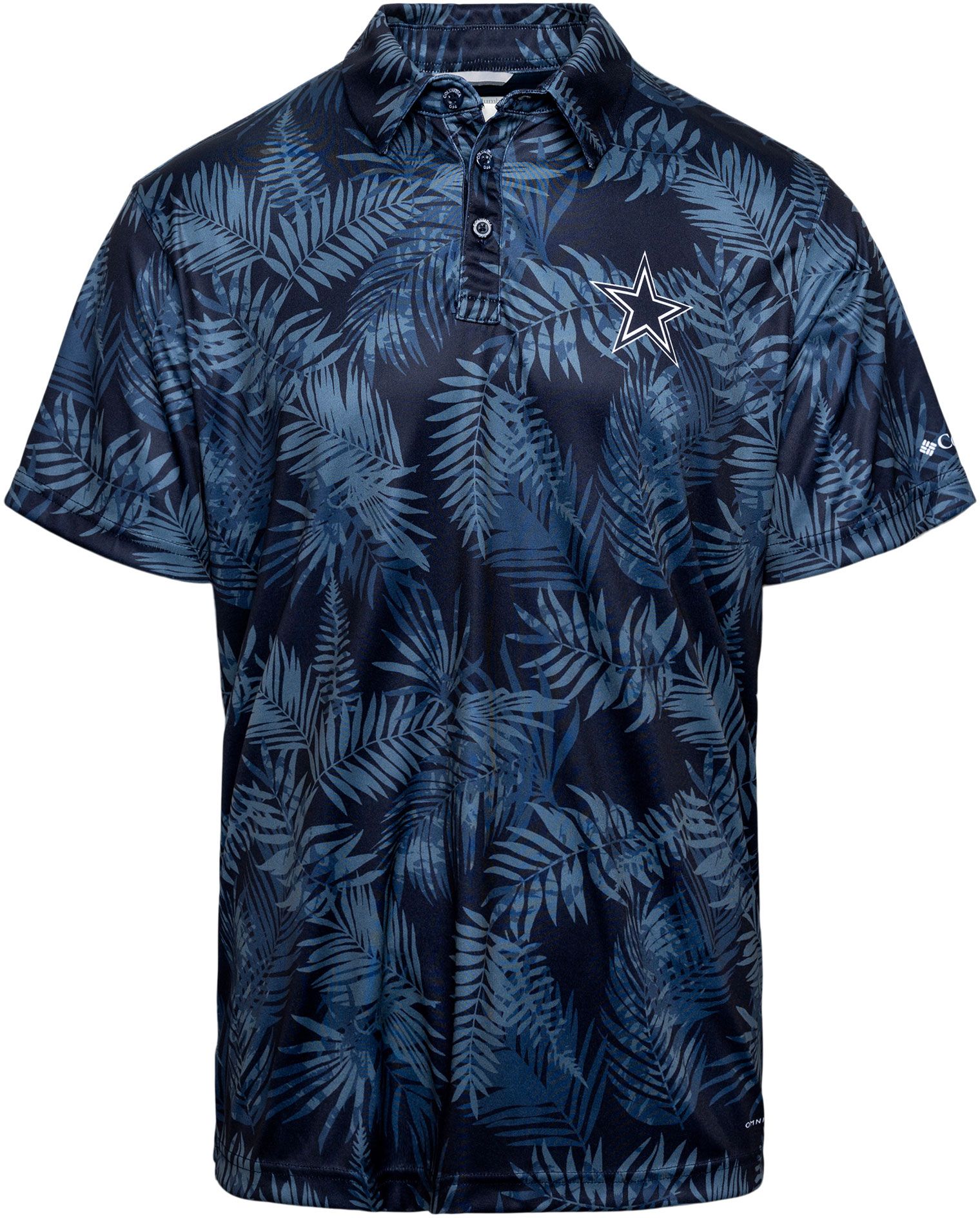 Columbia Adult Dallas Cowboys Navy Super Terminal Tackle Polo product image