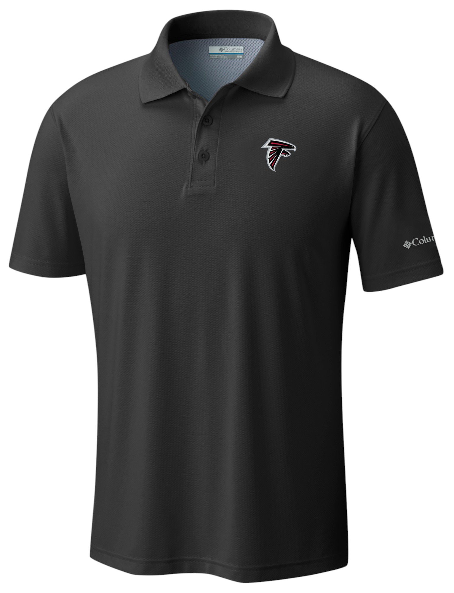 Columbia Men's Atlanta Falcons Black Low Drag Offshore Polo product image
