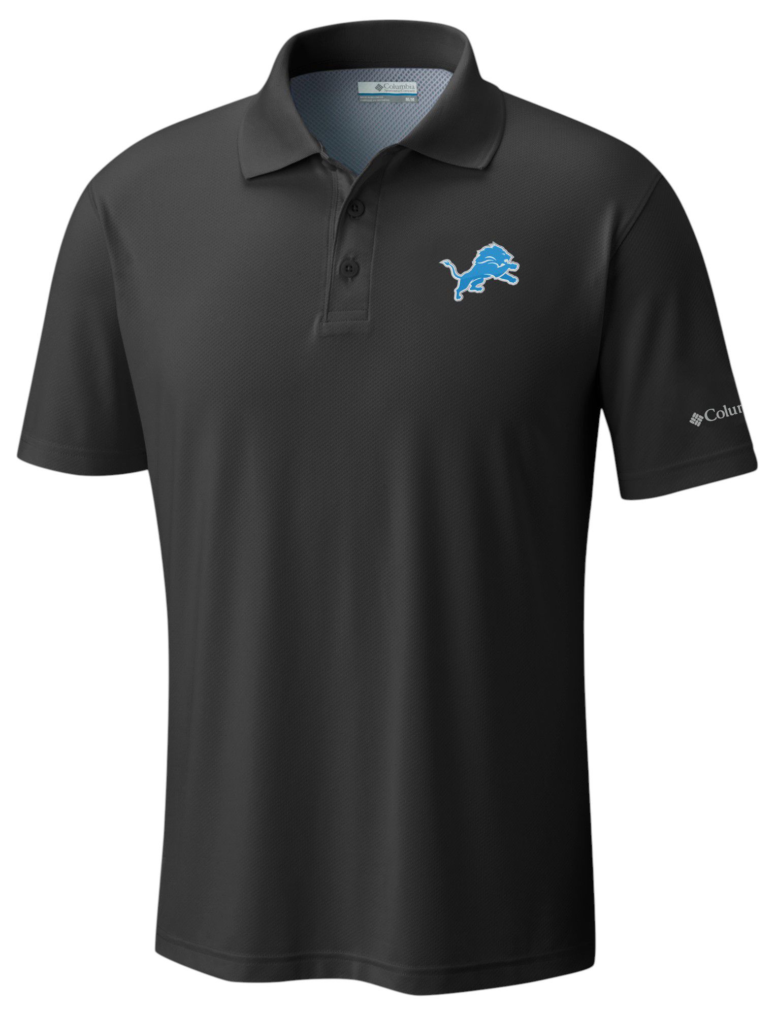 Columbia Men's Detroit Lions Black Low Drag Offshore Polo product image