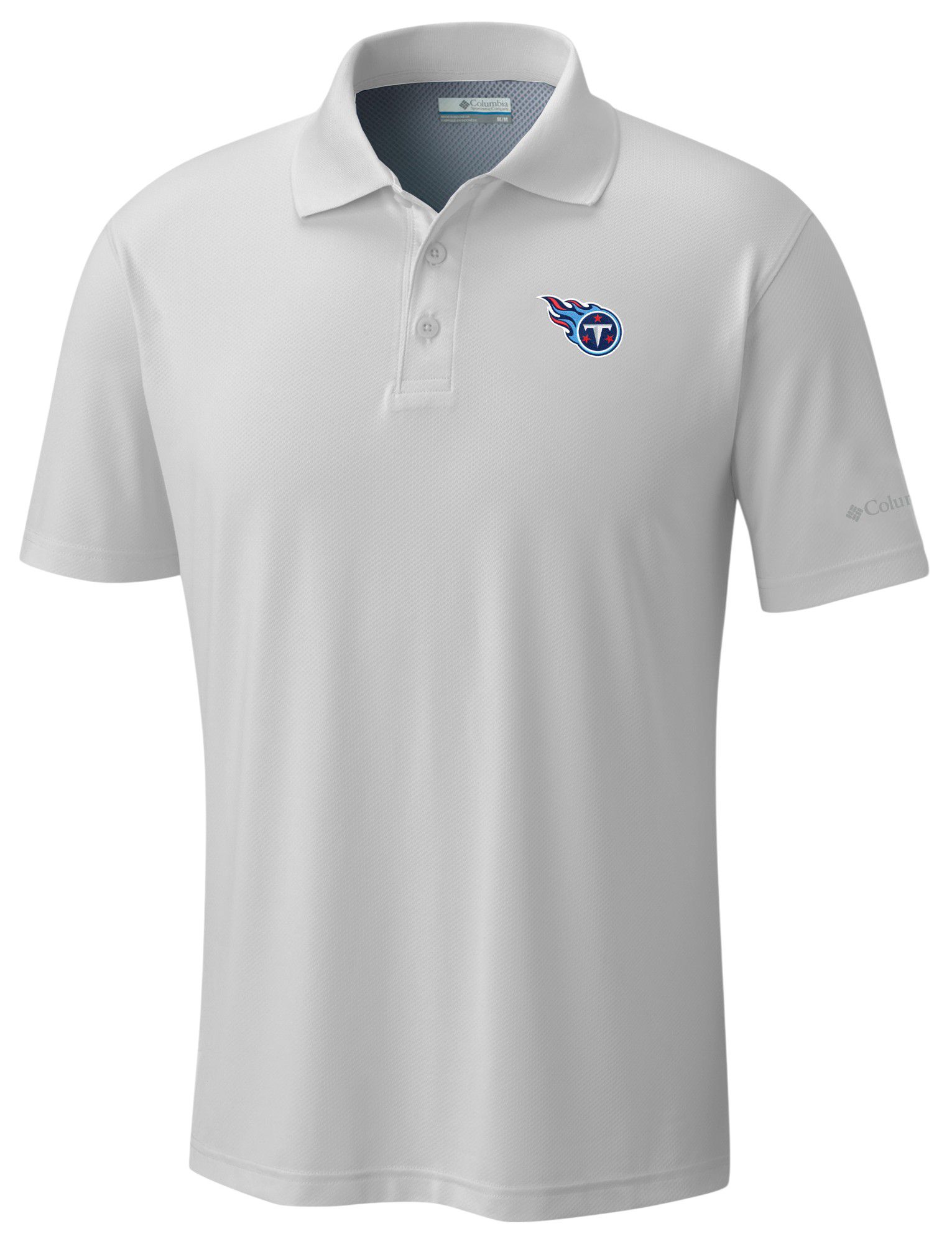 Columbia Men's Tennessee Titans White Low Drag Offshore Polo product image