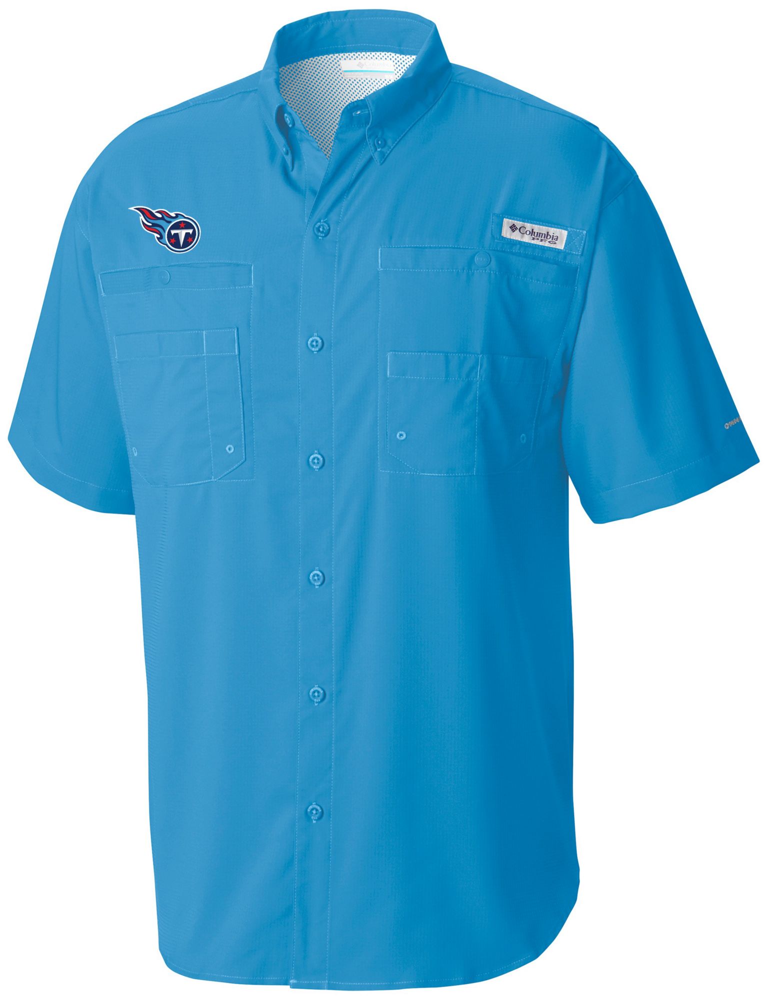 Columbia Men's Tennessee Titans Blue Tamiami Short Sleeve Shirt product image