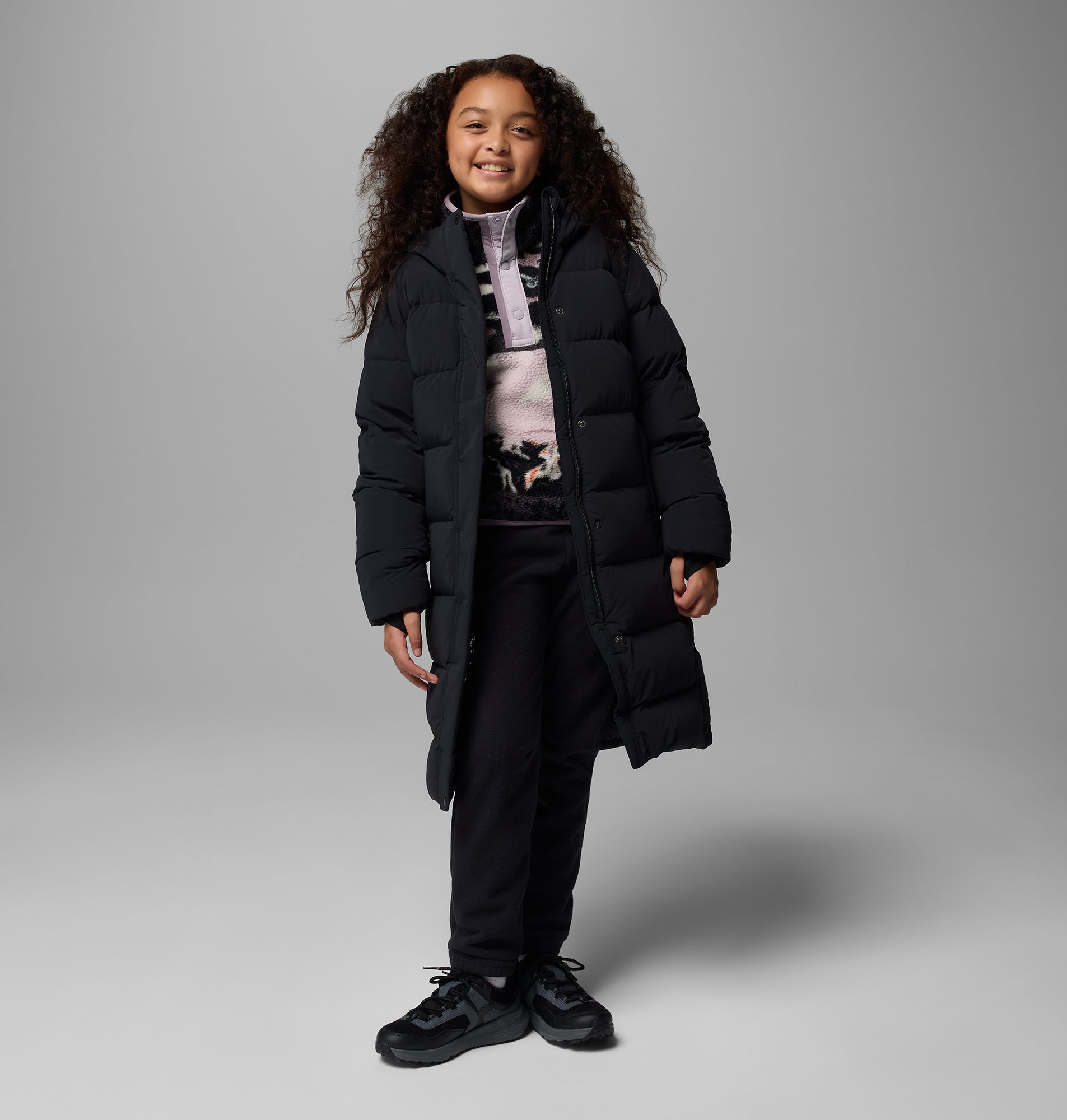 Columbia Girls' Amaze Puff Long Hooded Jacket product image