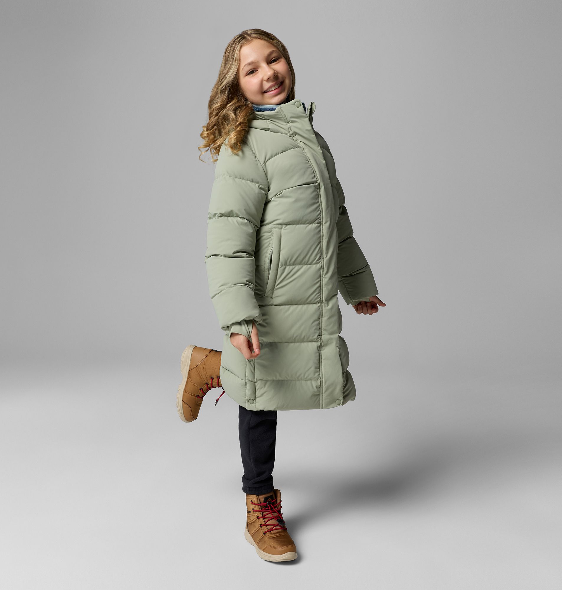 Columbia Girls' Amaze Puff Long Hooded Jacket product image