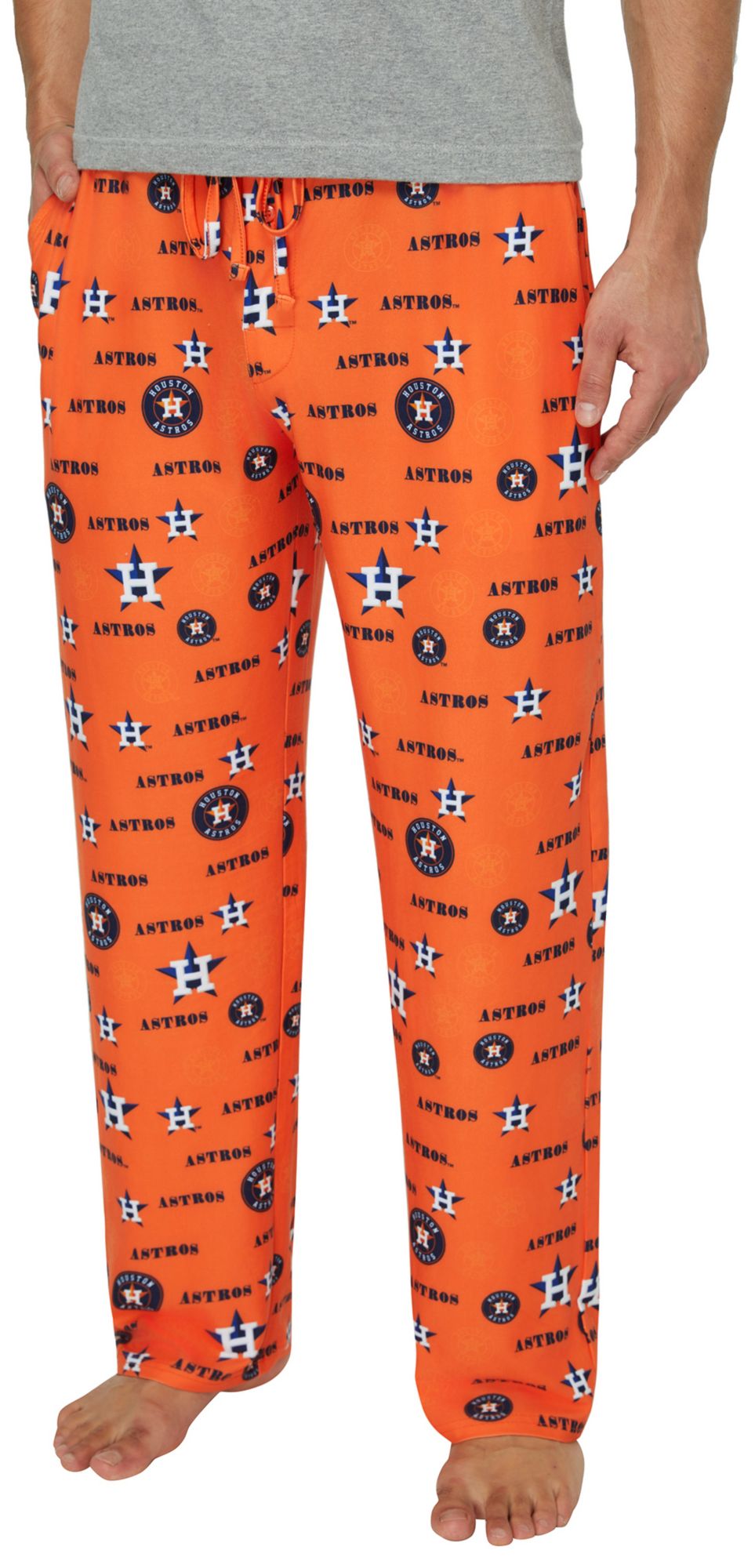 Concepts Sport Adult Houston Astros Orange Mosaic All Over Print Sleep Pants product image
