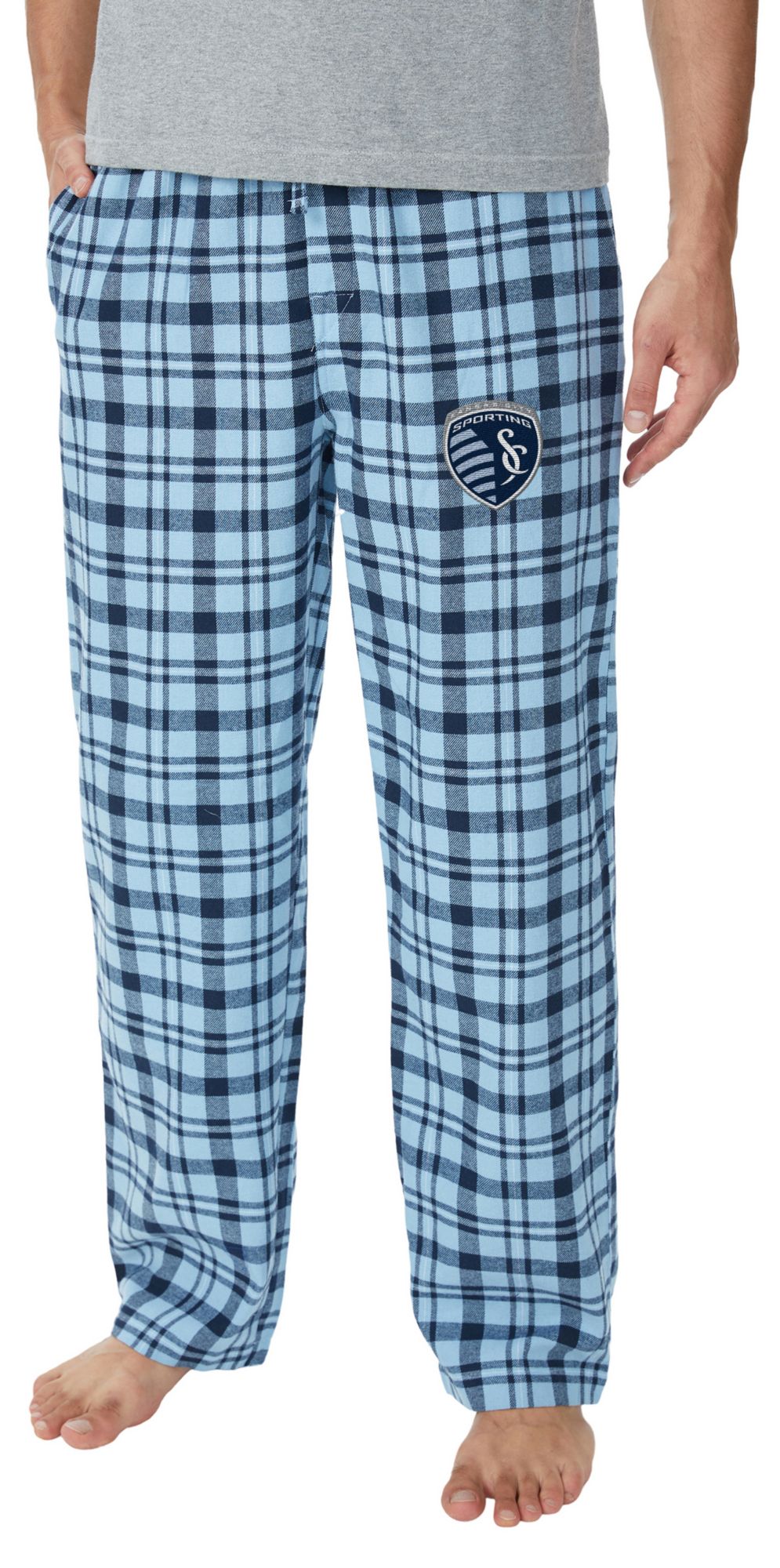 Concepts Sport Men's Sporting Kansas City 2025 Light Blue Sleep Pants product image