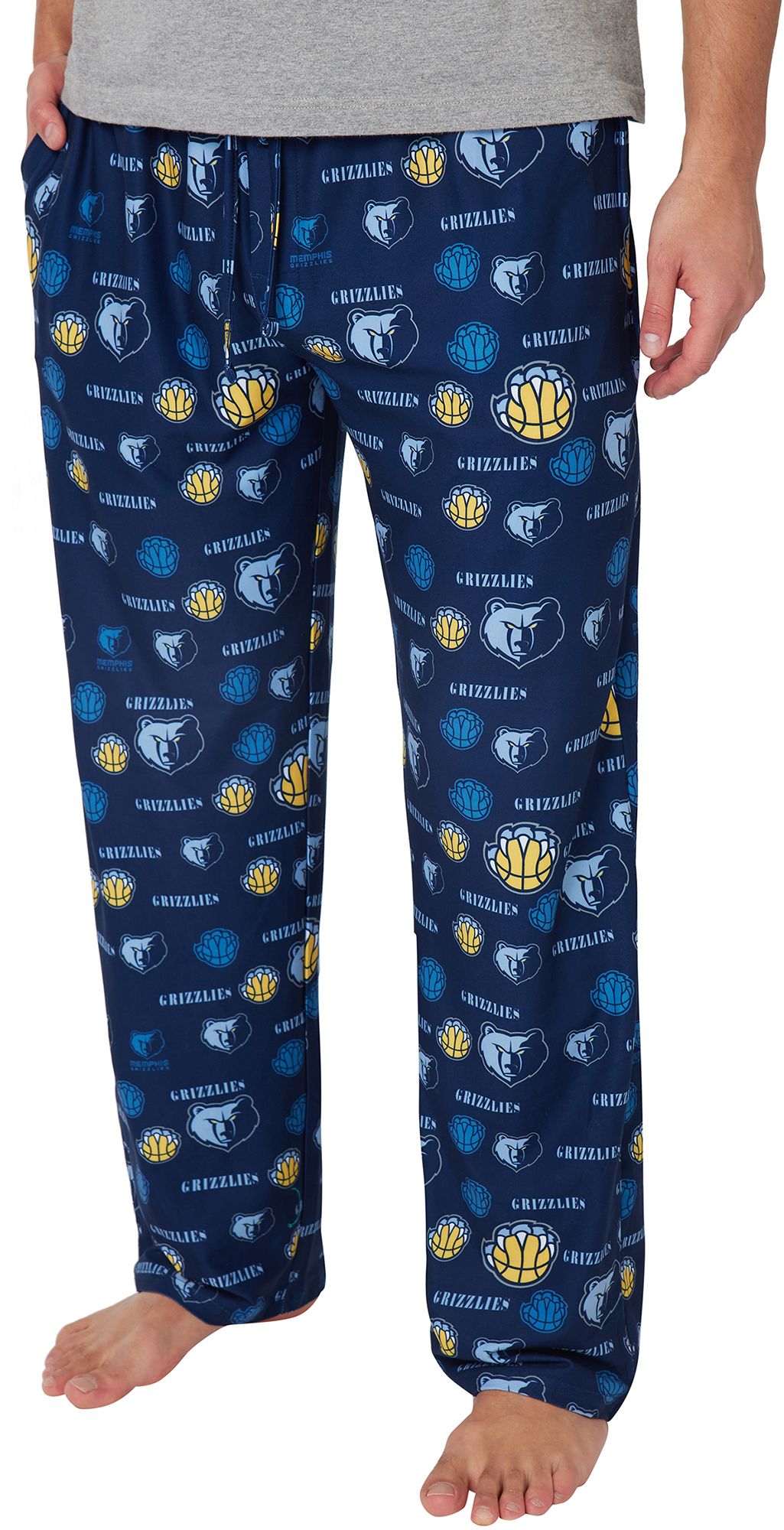 Concepts Sport Men's Memphis Grizzlies Navy All Over Print Sleep Pants product image
