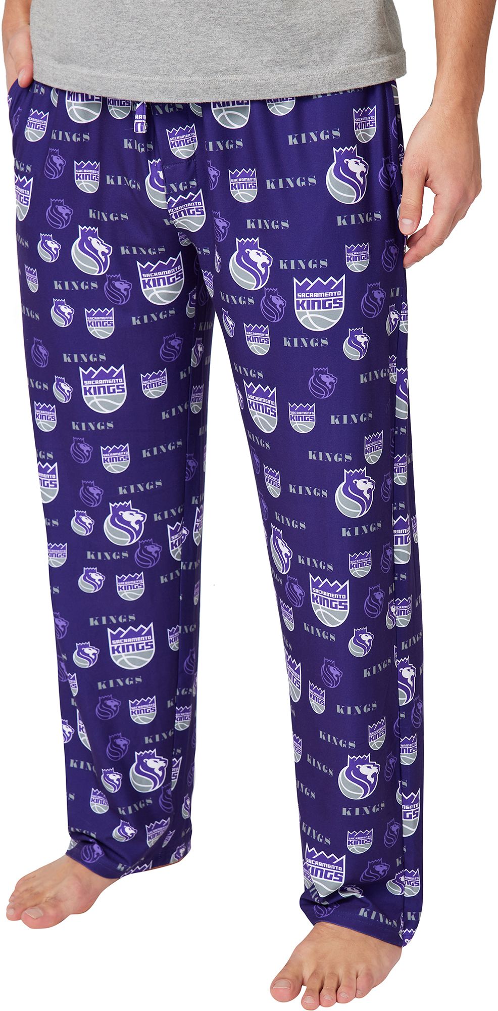 Concepts Sport Men's Sacramento Kings Purple All Over Print Sleep Pants product image